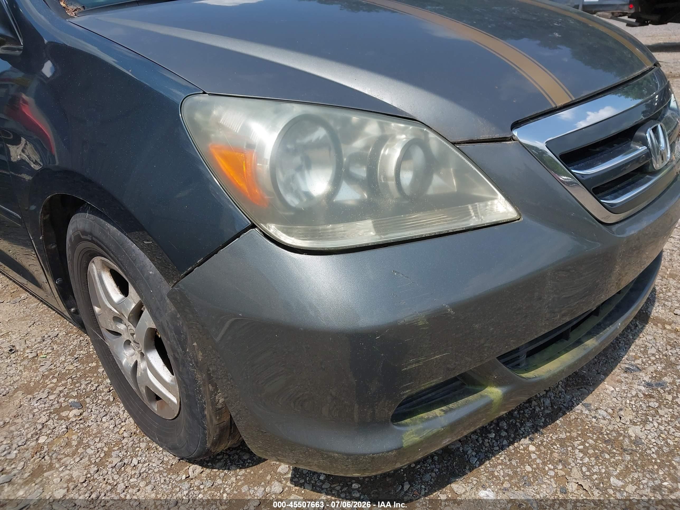 2006 Honda Odyssey Ex-l Gray vin: 5FNRL38736B006032