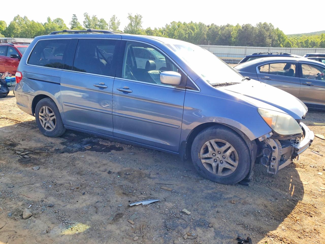 2006 Honda Odyssey Exl Blue vin: 5FNRL38736B102498