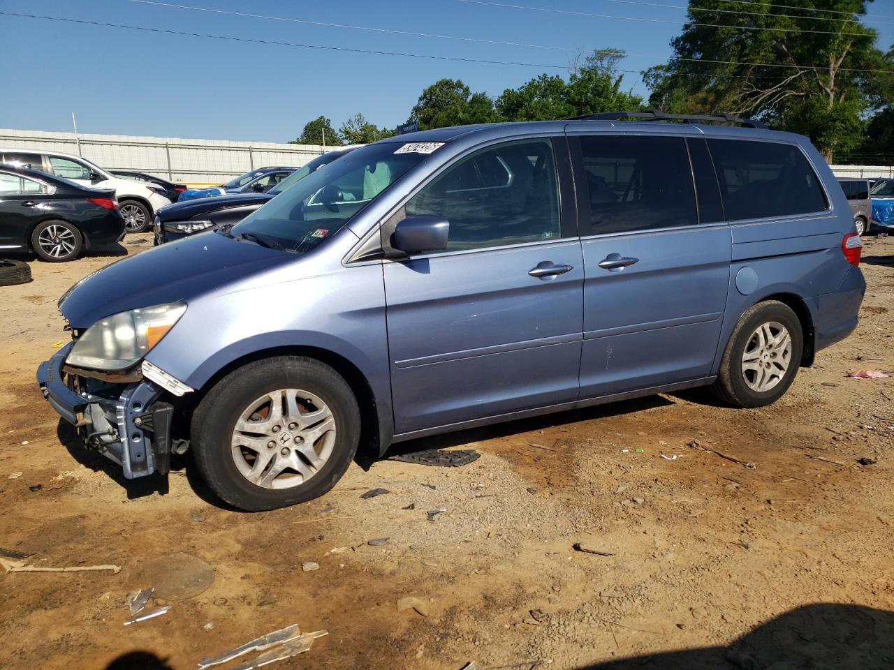 2006 Honda Odyssey Exl Blue vin: 5FNRL38736B102498 Damage: Left Front Door, Dent(S) W/ Paint Dmg, 1/8 To 1/2 Inch