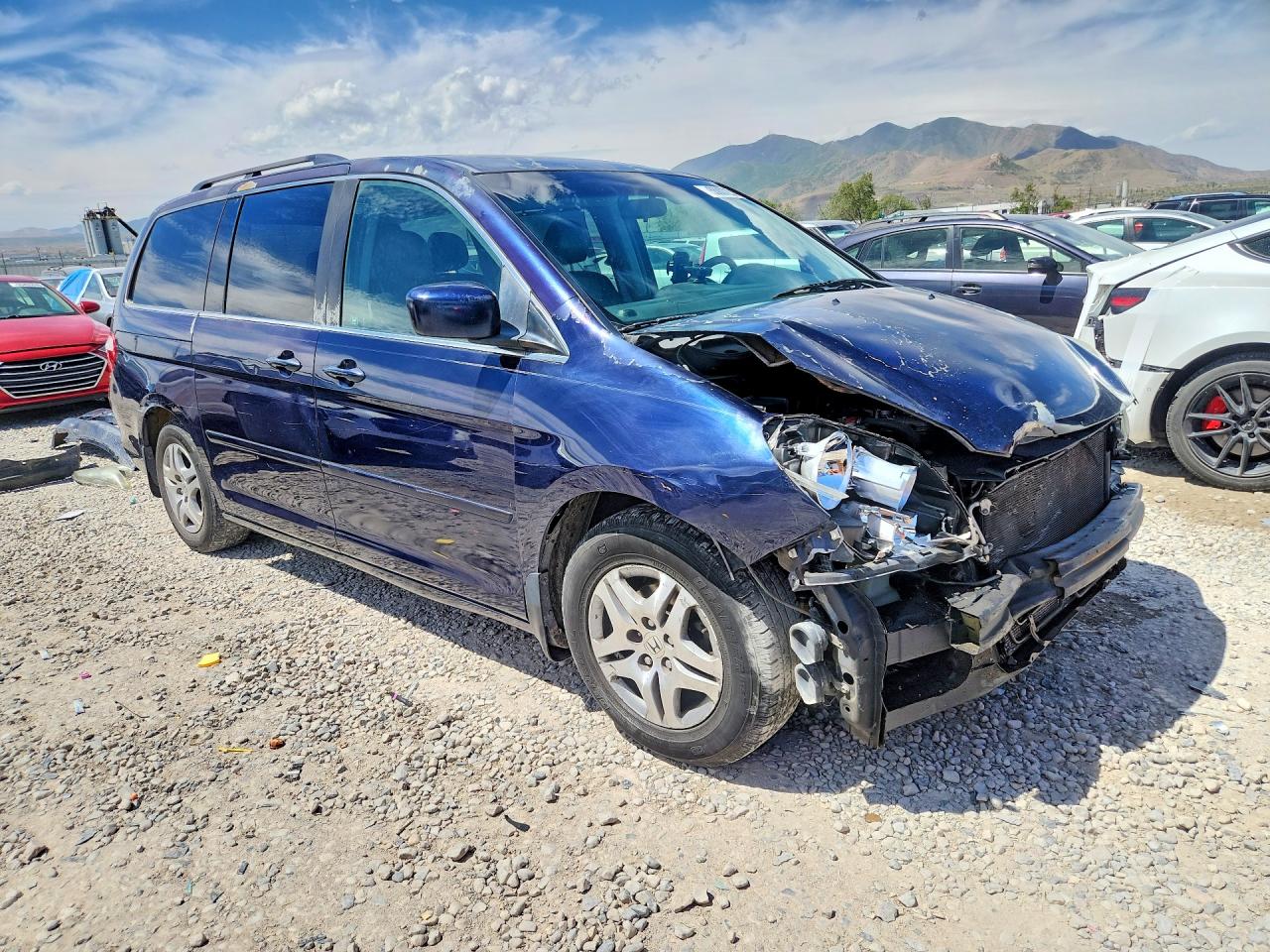 2006 Honda Odyssey Exl Blue vin: 5FNRL38736B127711
