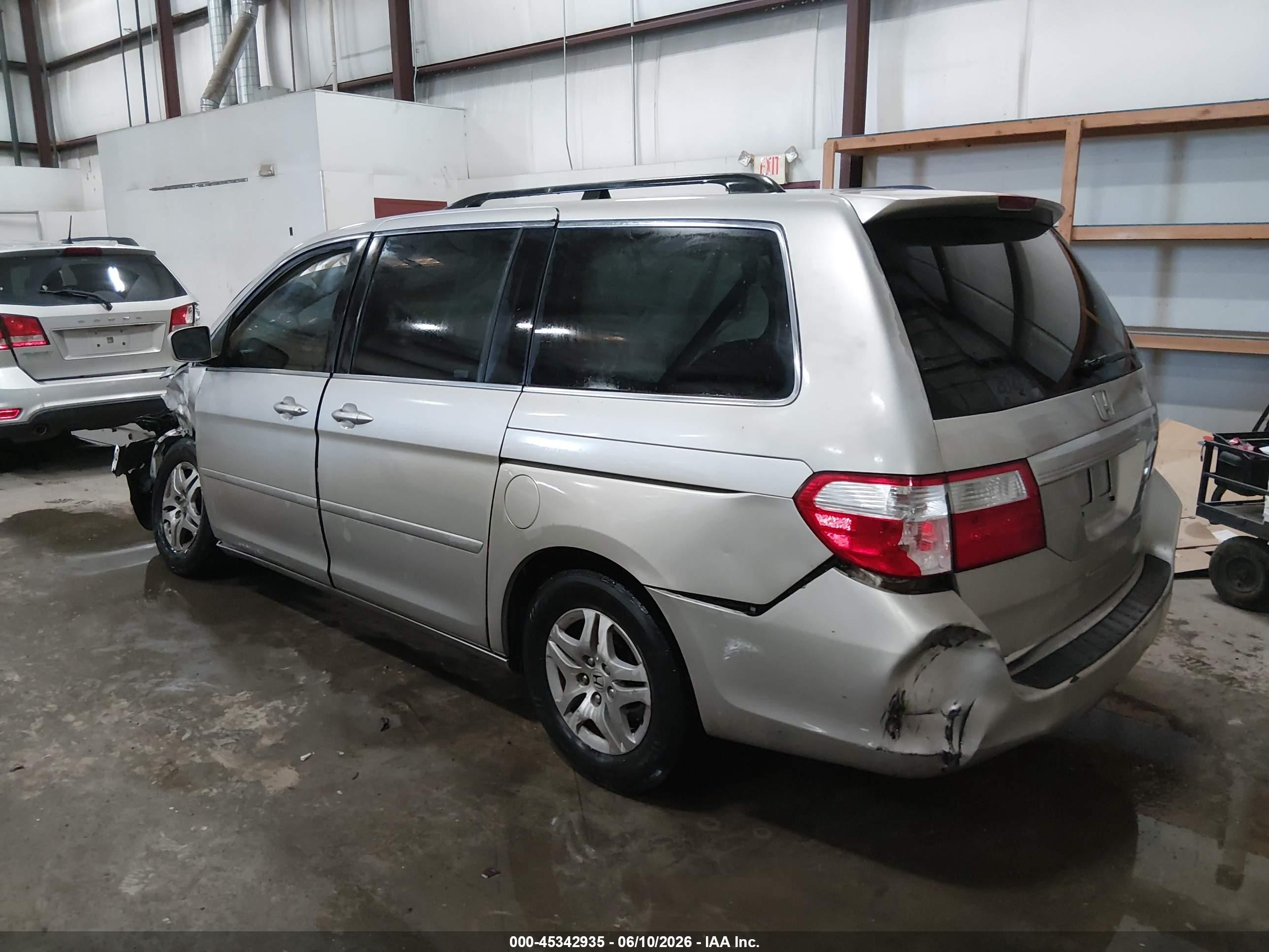 2006 Honda Odyssey Ex-l Серебряный vin: 5FNRL38736B412974