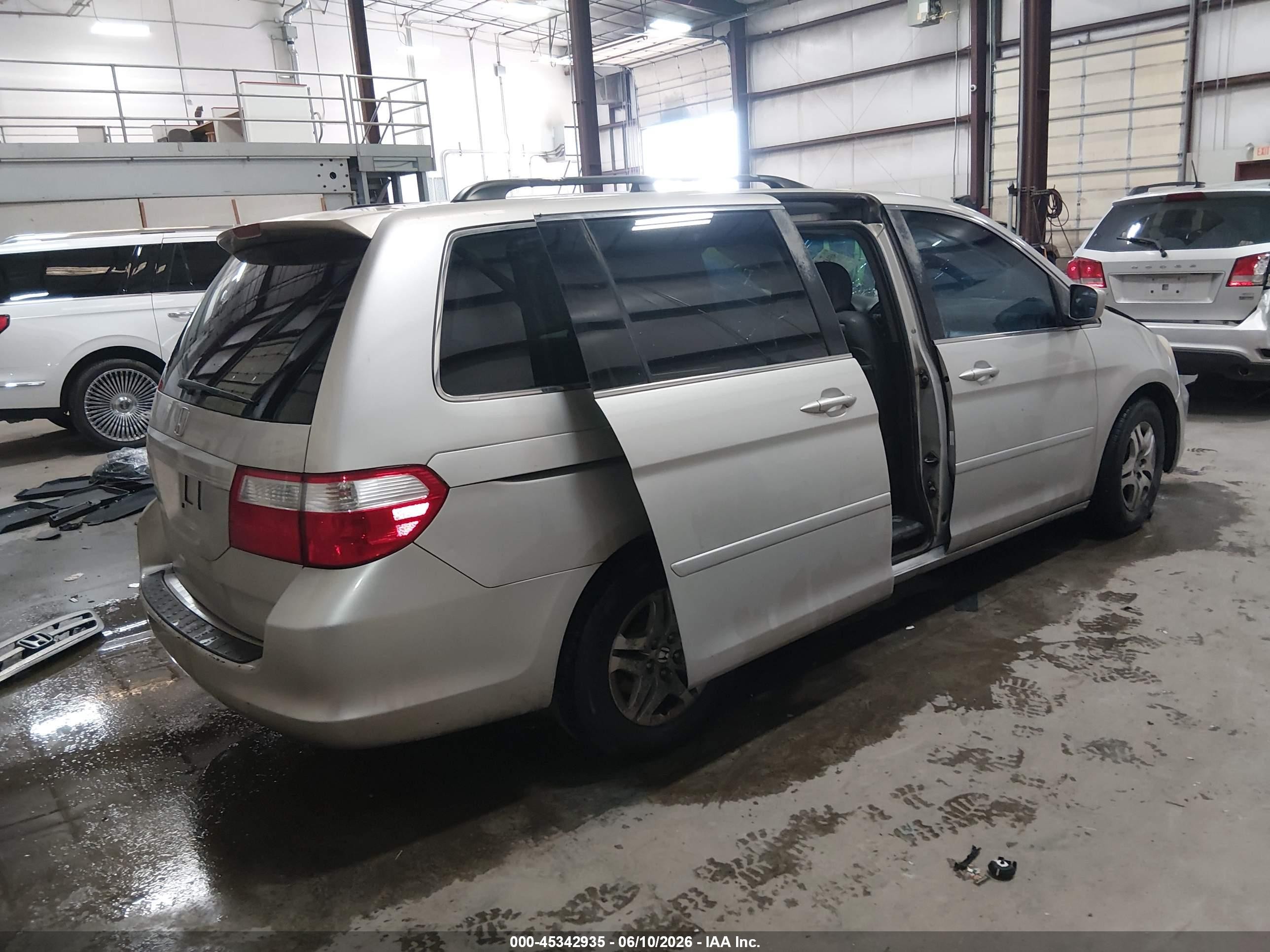 2006 Honda Odyssey Ex-l Серебряный vin: 5FNRL38736B412974