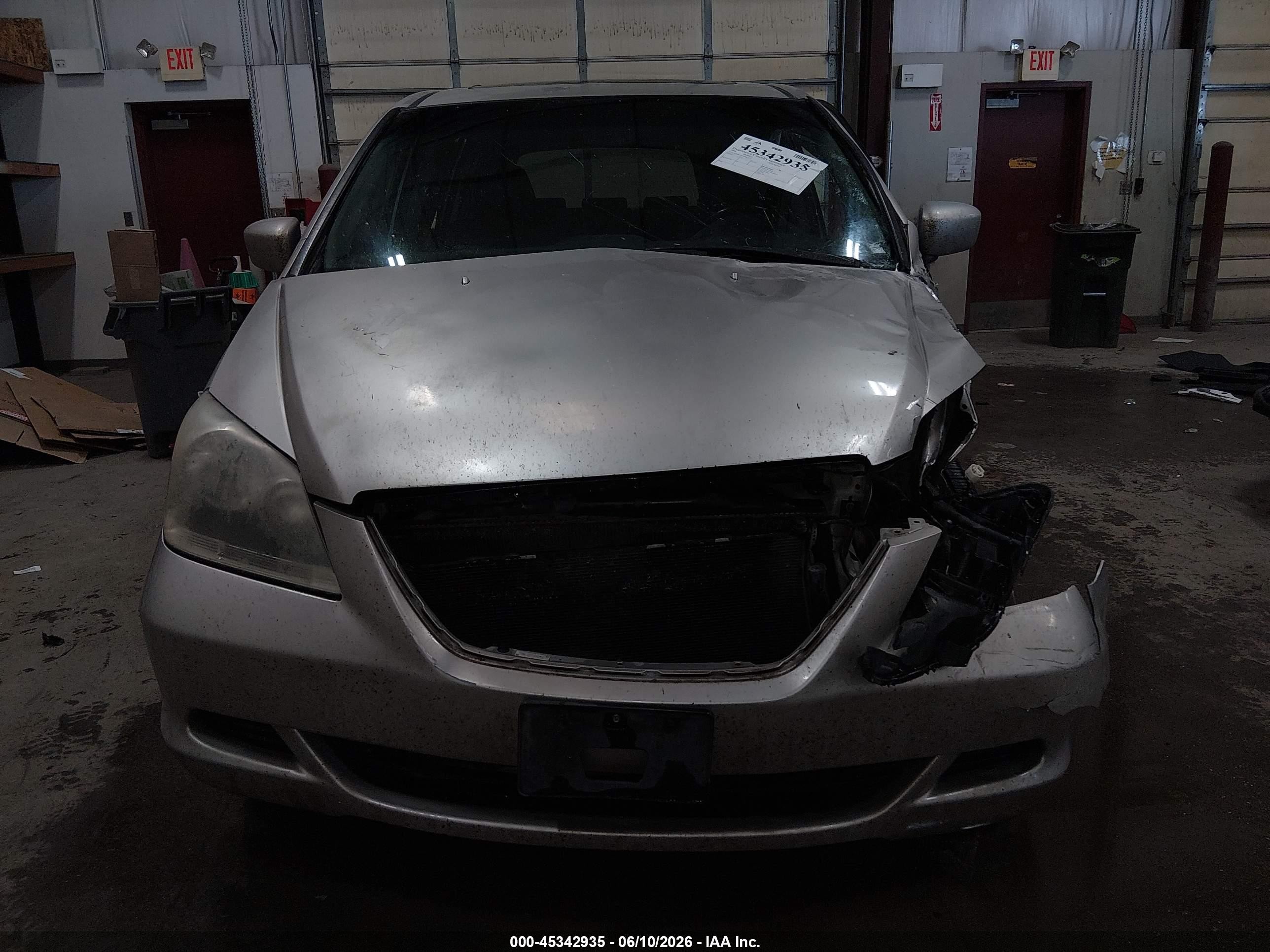 2006 Honda Odyssey Ex-l Серебряный vin: 5FNRL38736B412974