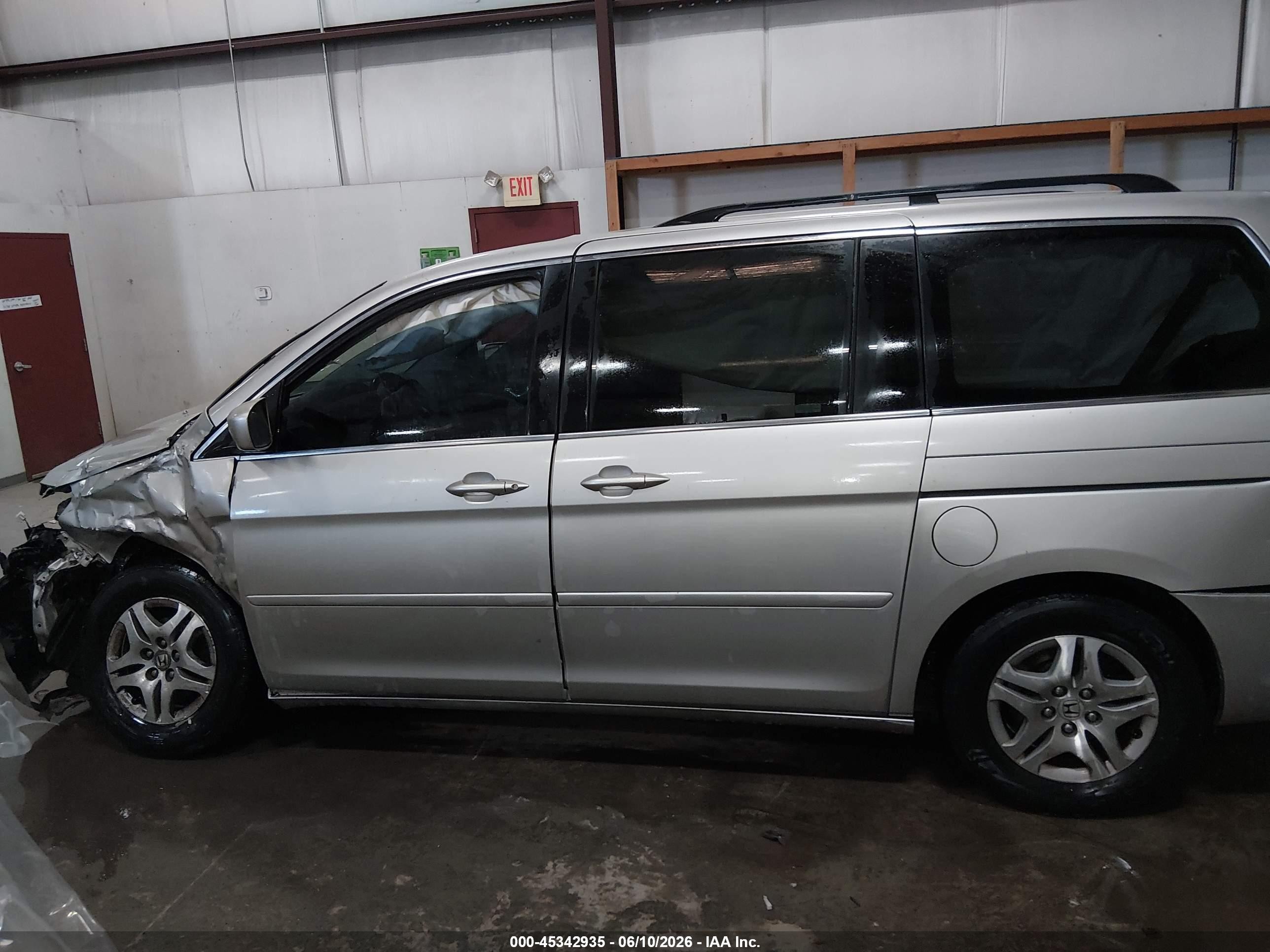 2006 Honda Odyssey Ex-l Серебряный vin: 5FNRL38736B412974