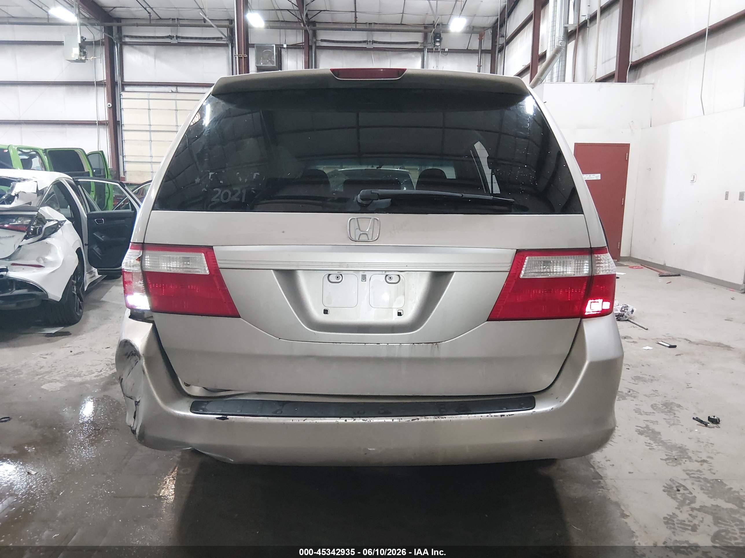 2006 Honda Odyssey Ex-l Серебряный vin: 5FNRL38736B412974