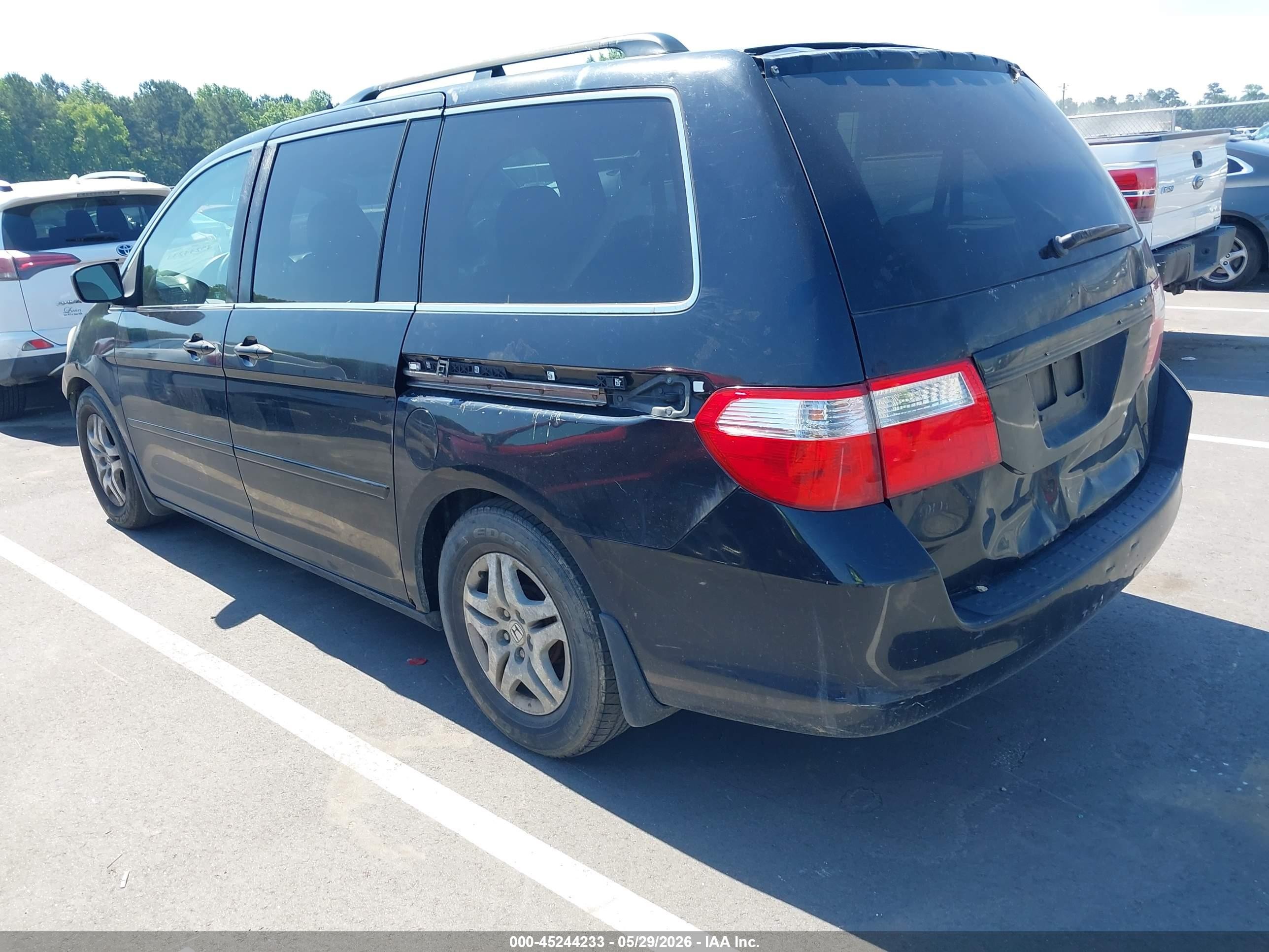 2006 Honda Odyssey Ex-l Black vin: 5FNRL38736B442380