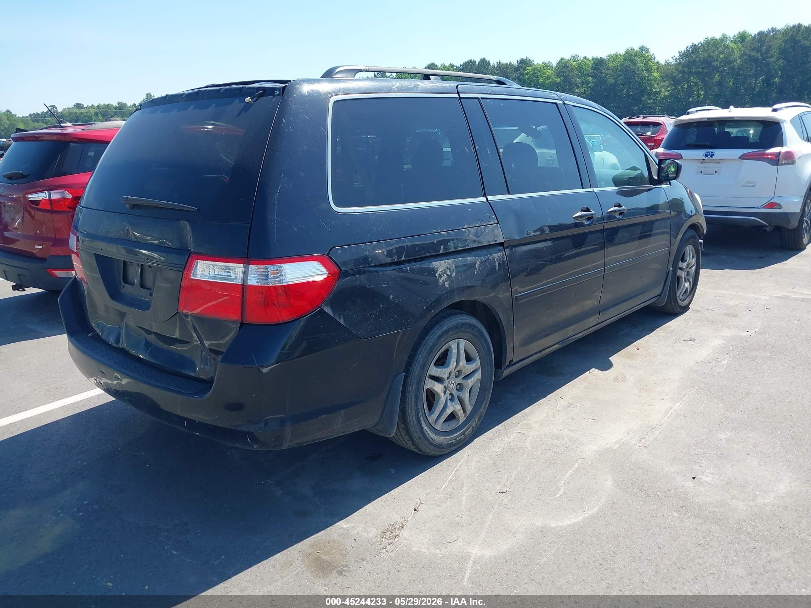 2006 Honda Odyssey Ex-l Black vin: 5FNRL38736B442380