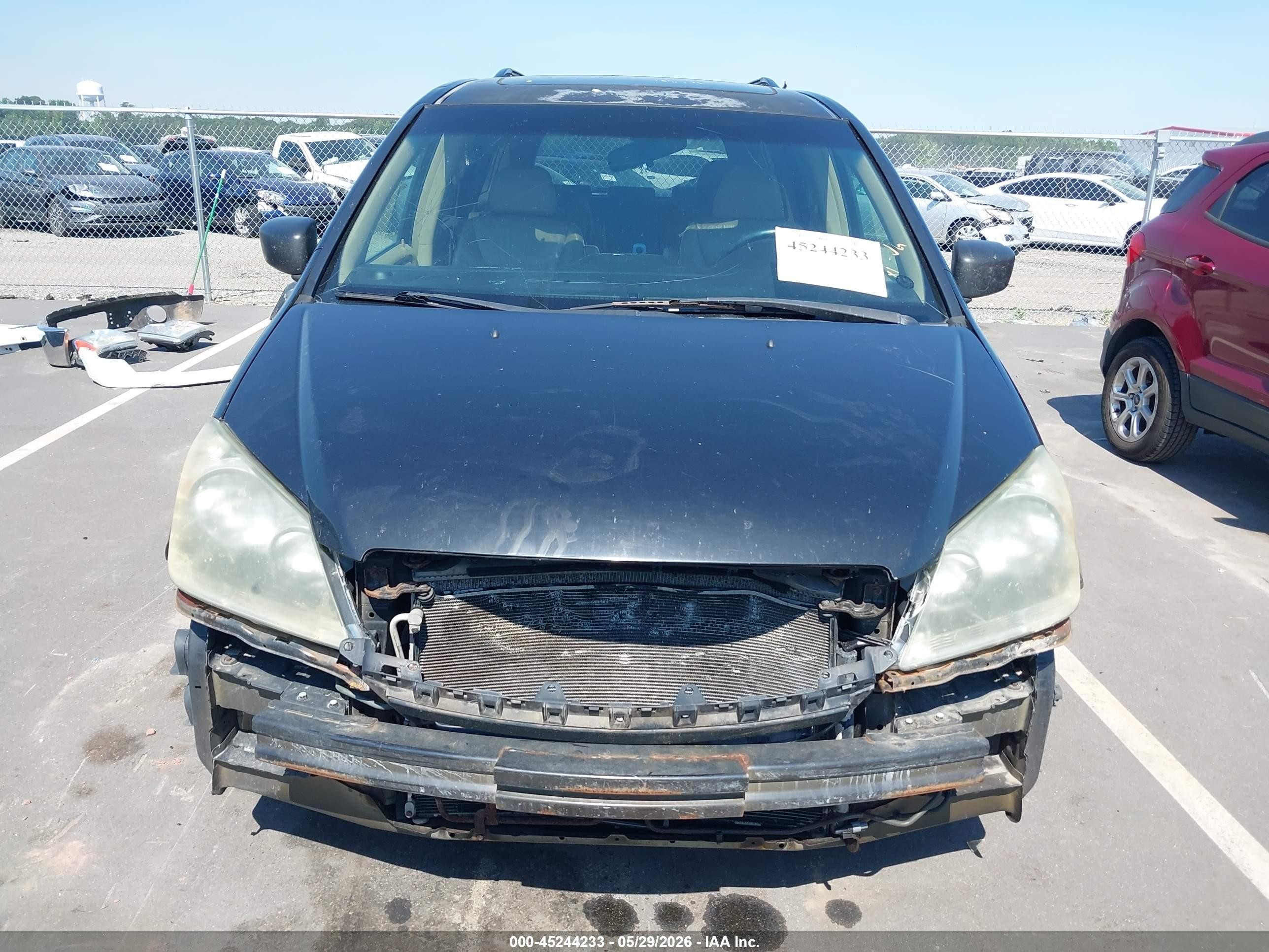 2006 Honda Odyssey Ex-l Black vin: 5FNRL38736B442380