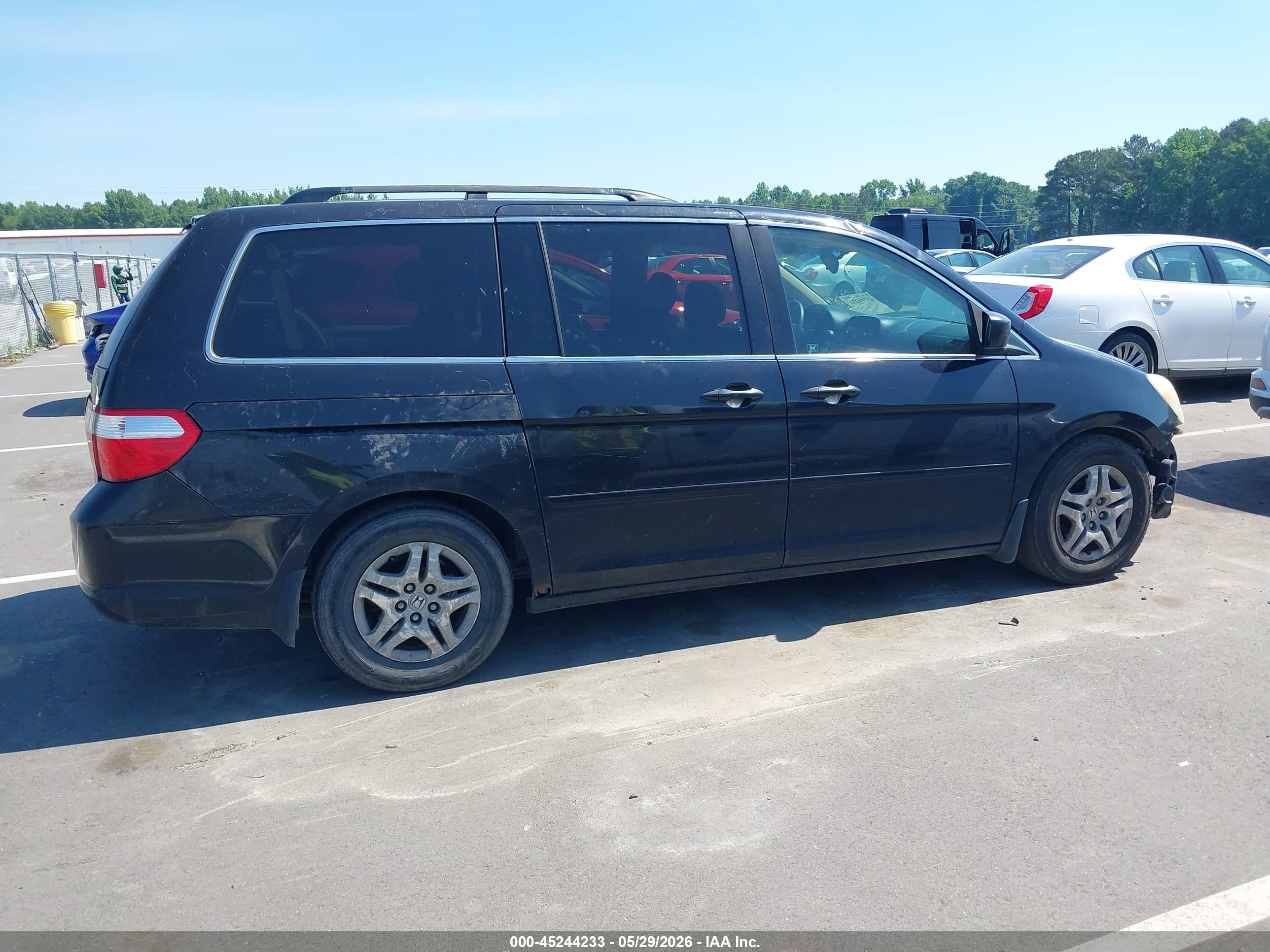2006 Honda Odyssey Ex-l Black vin: 5FNRL38736B442380