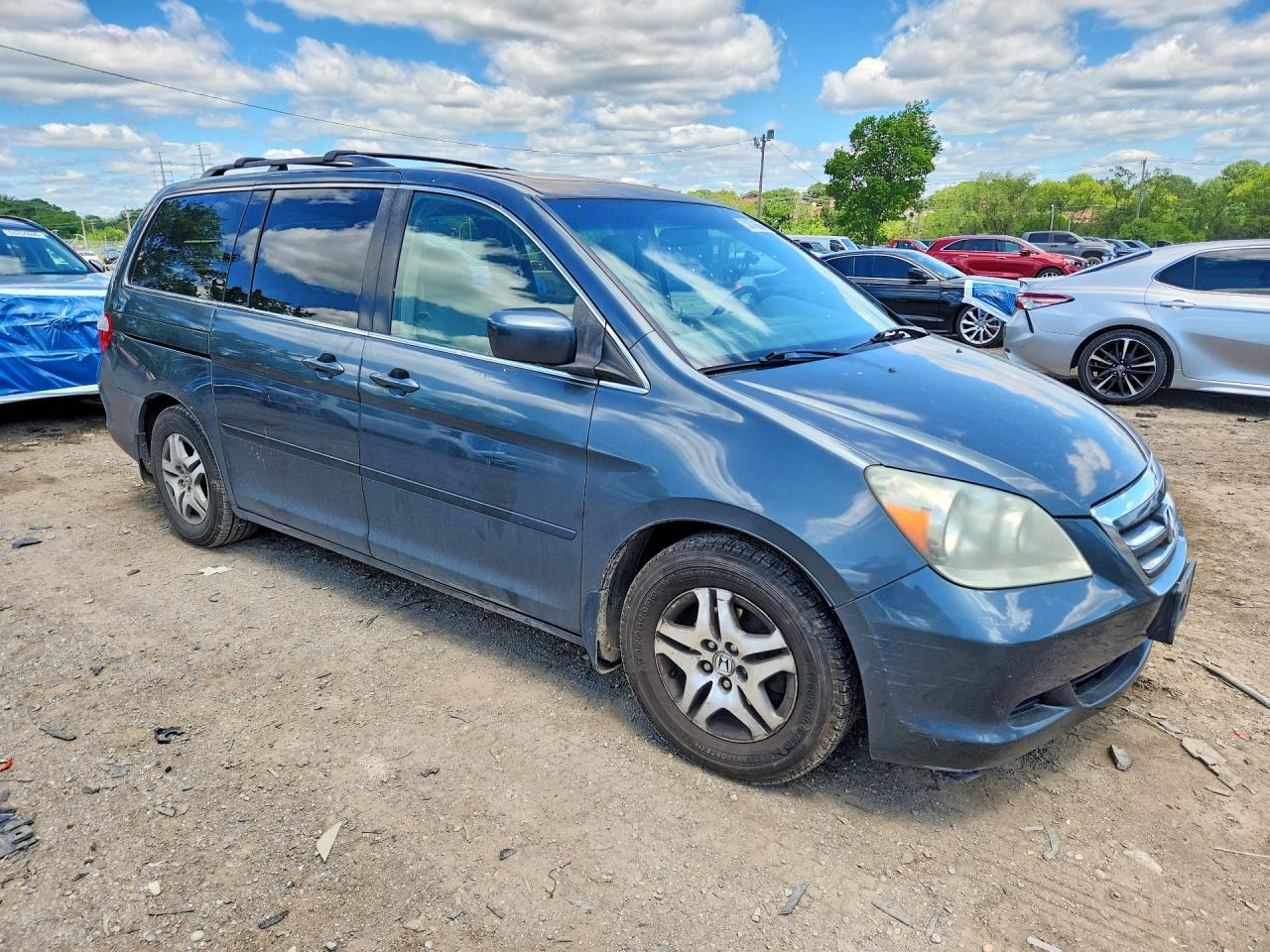 2006 Honda Odyssey Exl Серый vin: 5FNRL38736B447840