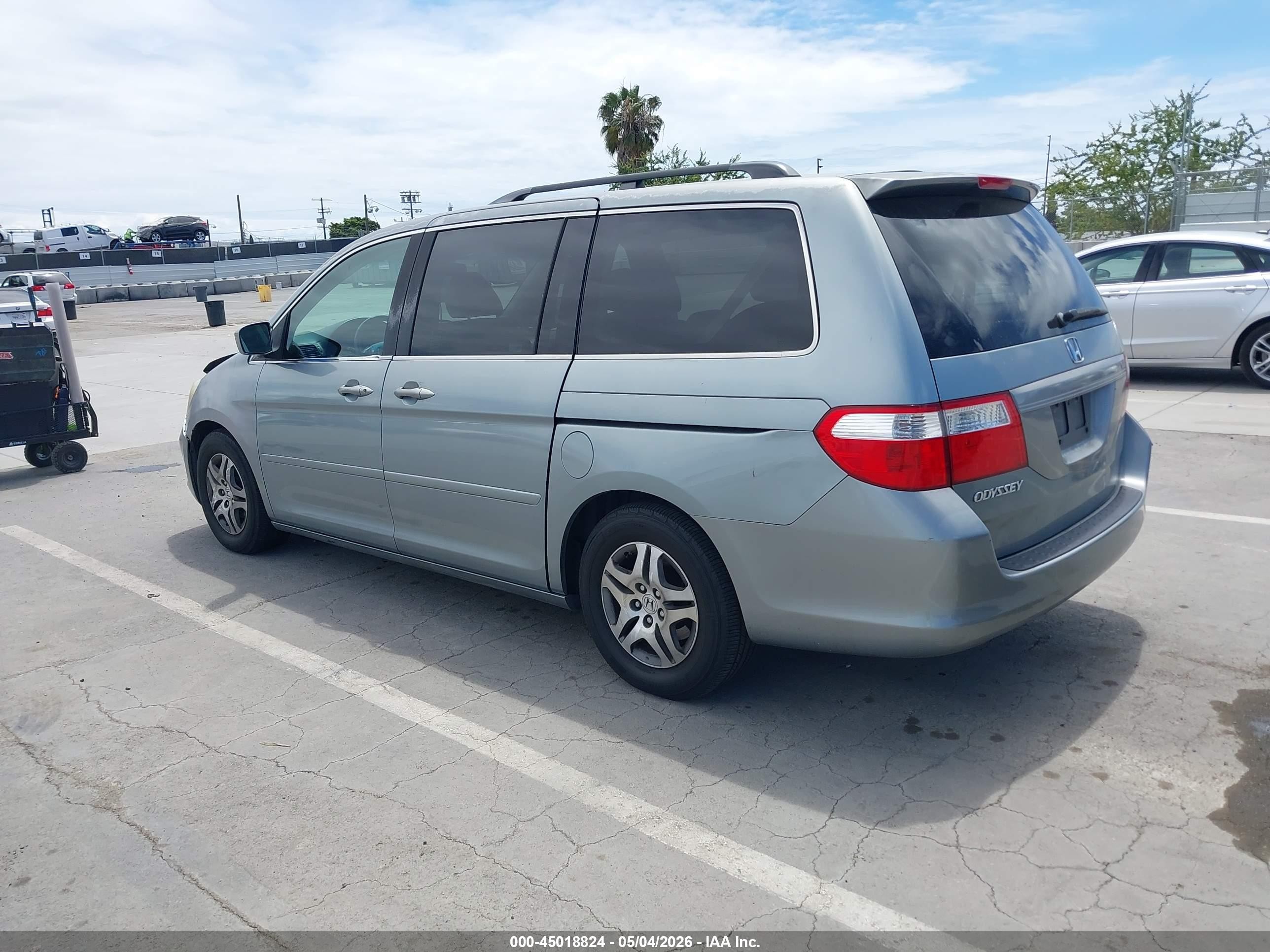 2007 Honda Odyssey Ex-l Light Blue vin: 5FNRL38737B007859