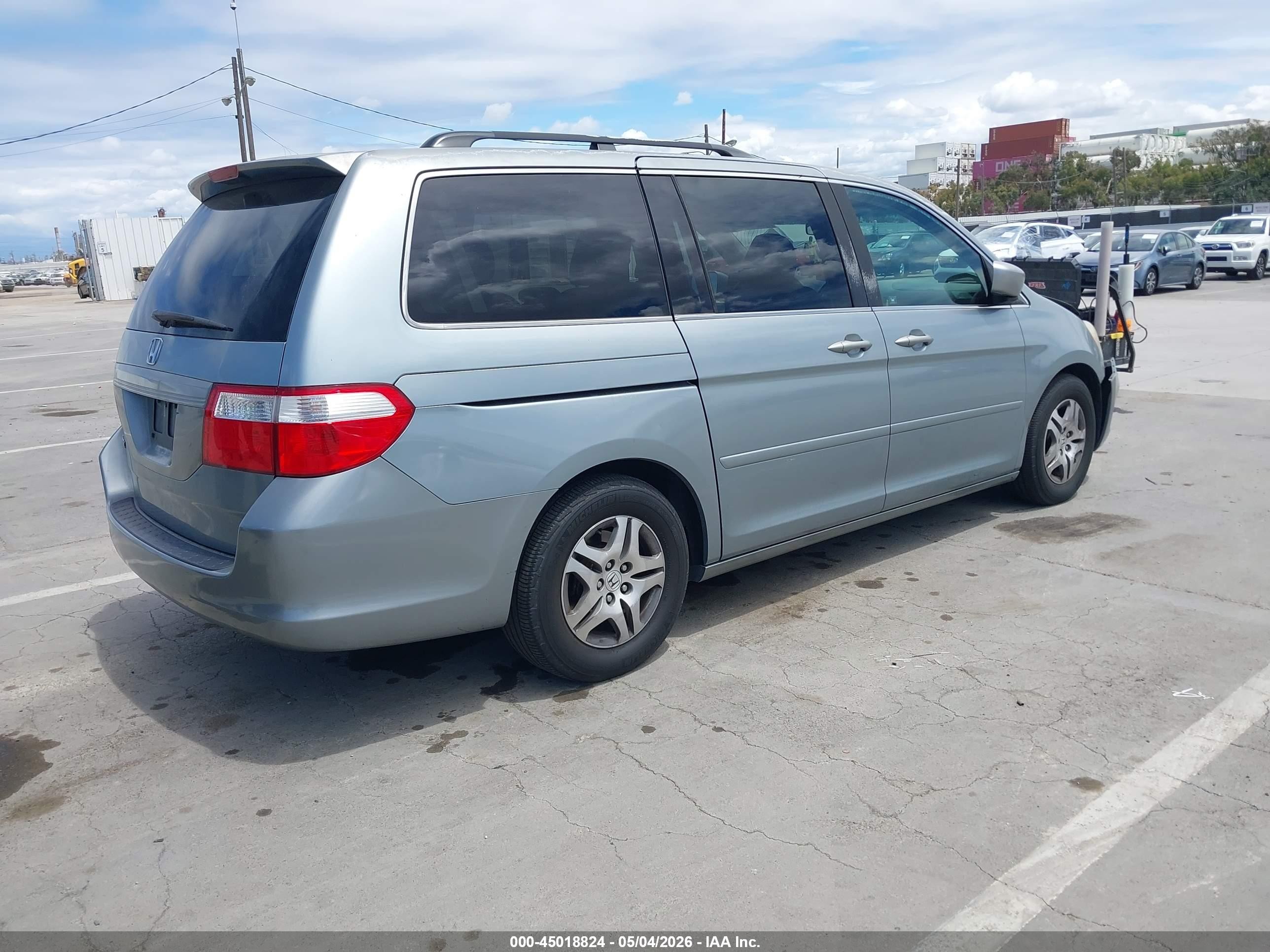 2007 Honda Odyssey Ex-l Light Blue vin: 5FNRL38737B007859