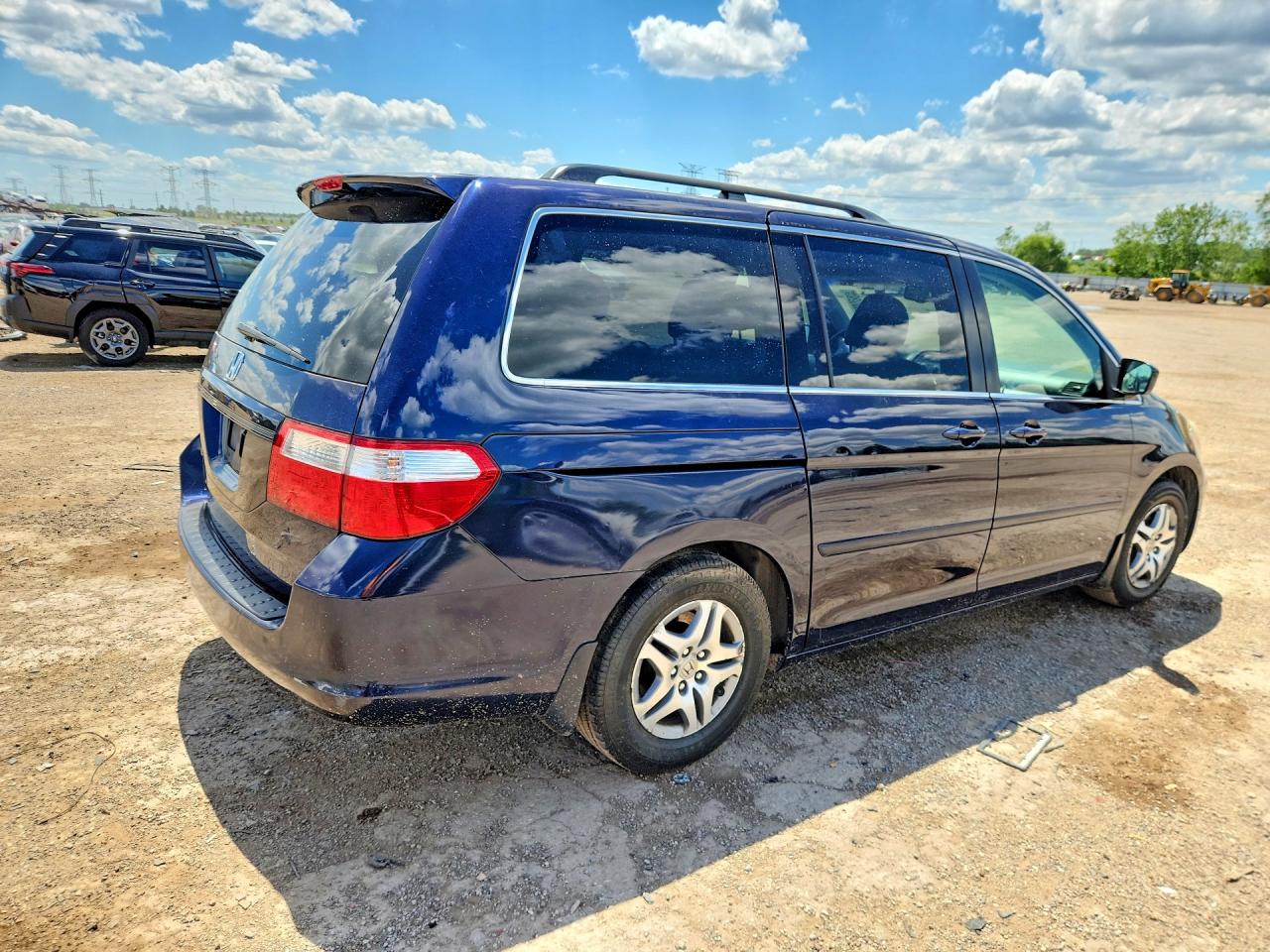 2007 Honda Odyssey Exl Blue vin: 5FNRL38737B010793