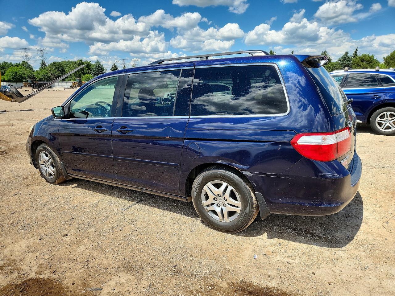 2007 Honda Odyssey Exl Blue vin: 5FNRL38737B010793