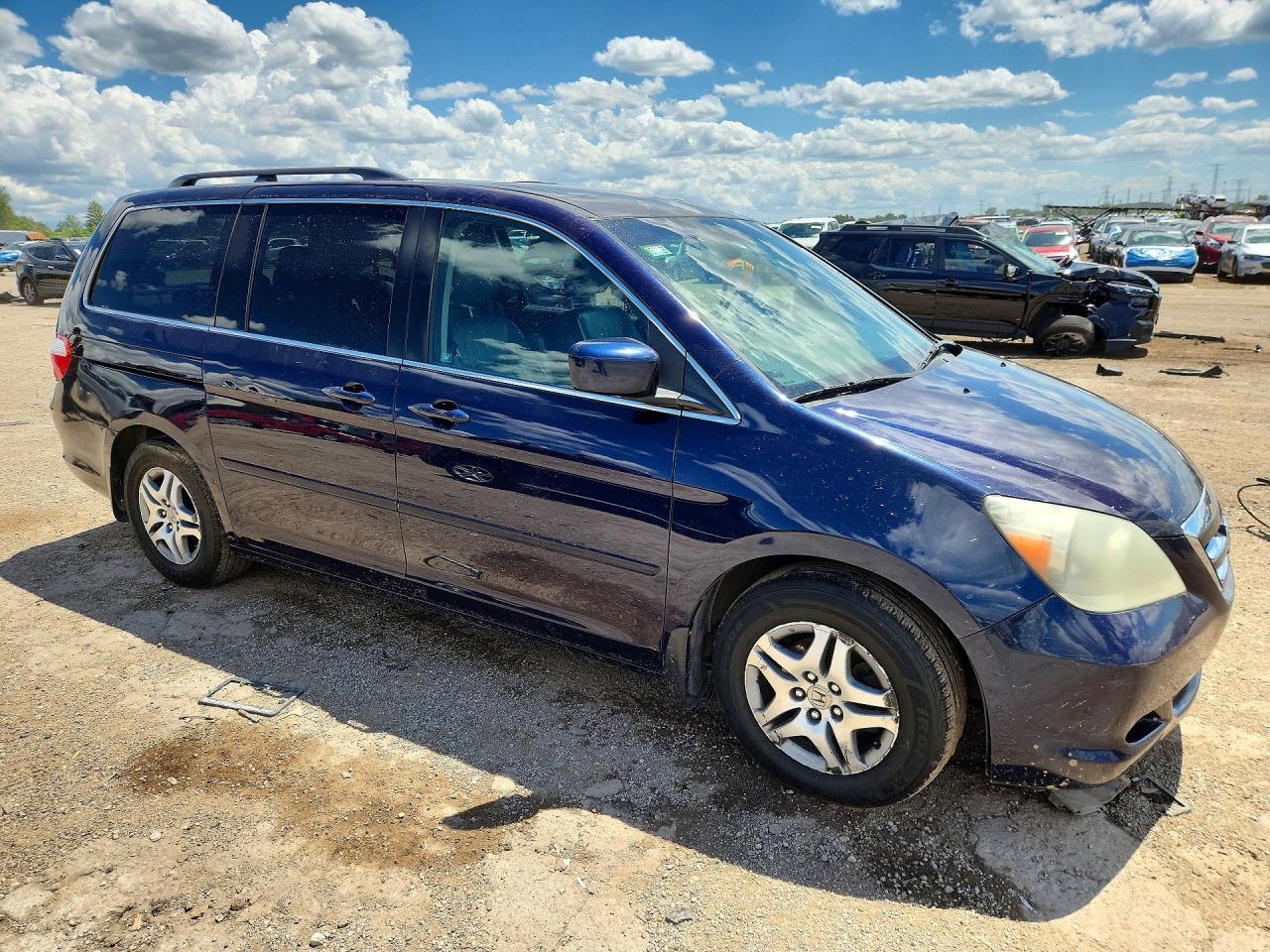 2007 Honda Odyssey Exl Blue vin: 5FNRL38737B010793