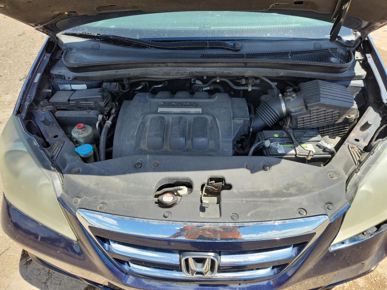 2007 Honda Odyssey Exl Blue vin: 5FNRL38737B010793 Damage: Left Head Lamp, Faded, Repair Required