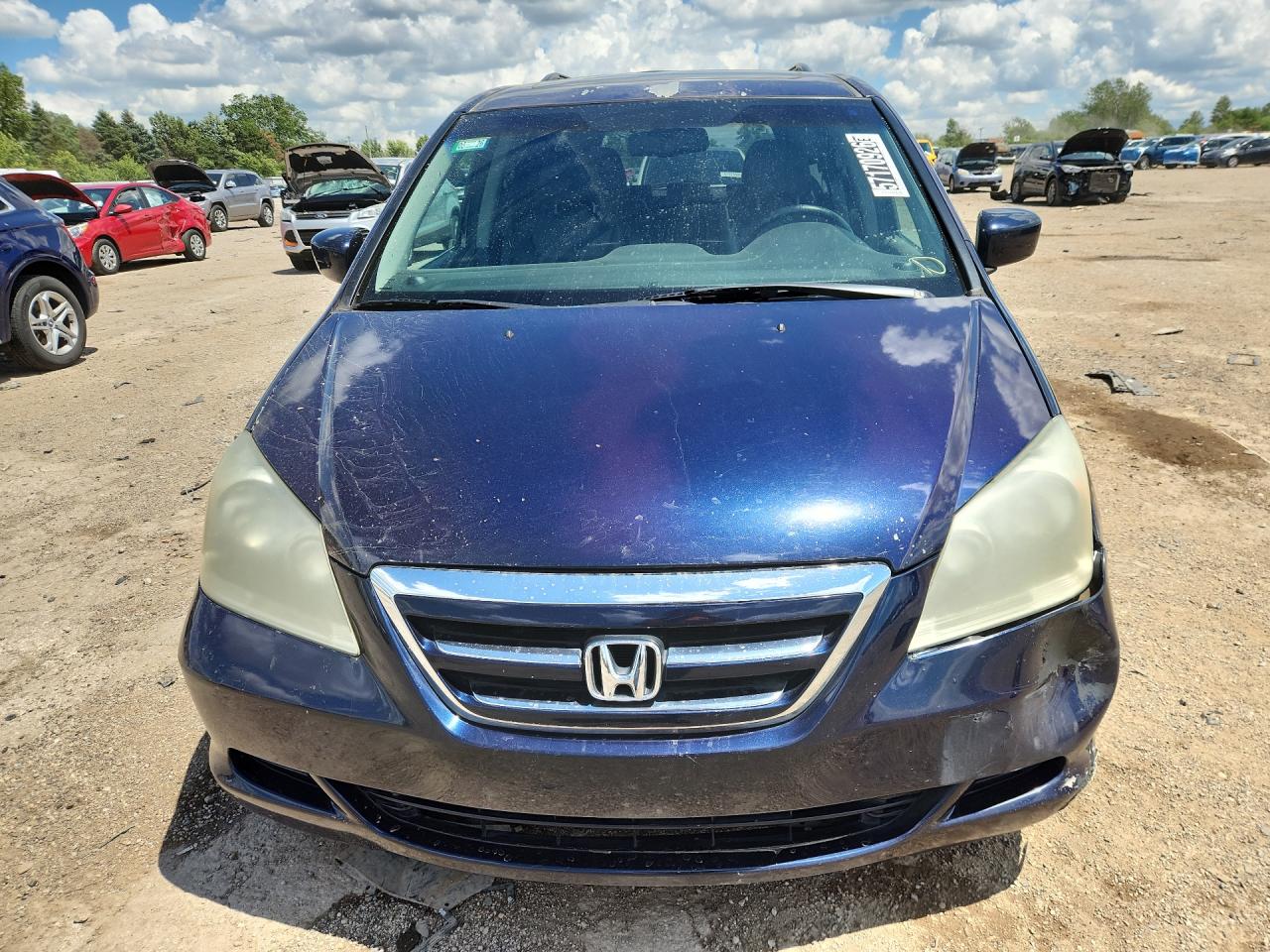2007 Honda Odyssey Exl Blue vin: 5FNRL38737B010793 Damage: Hood, Chipped, 10 Or More