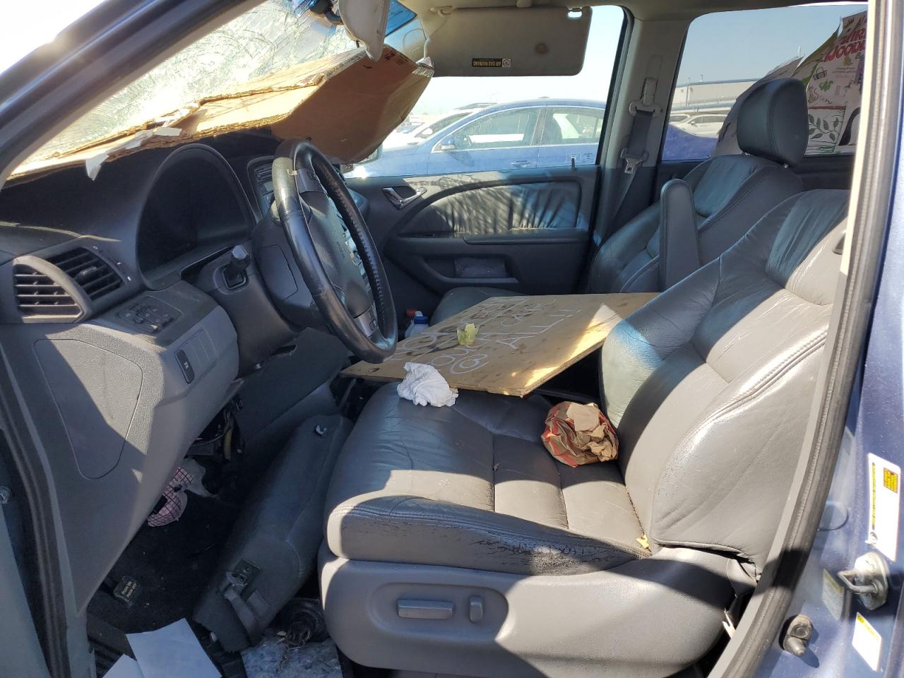 2007 Honda Odyssey Exl Blue vin: 5FNRL38737B013354