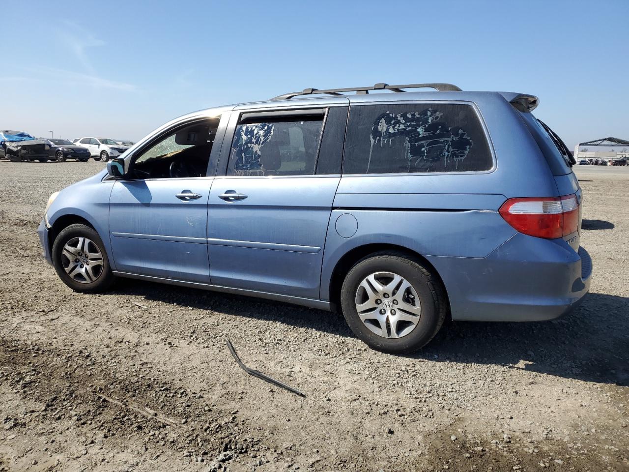 2007 Honda Odyssey Exl Blue vin: 5FNRL38737B013354