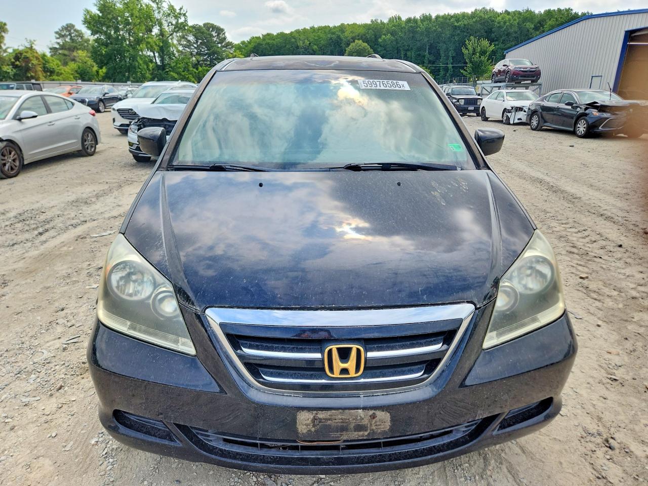 2007 Honda Odyssey Exl Black vin: 5FNRL38737B061064