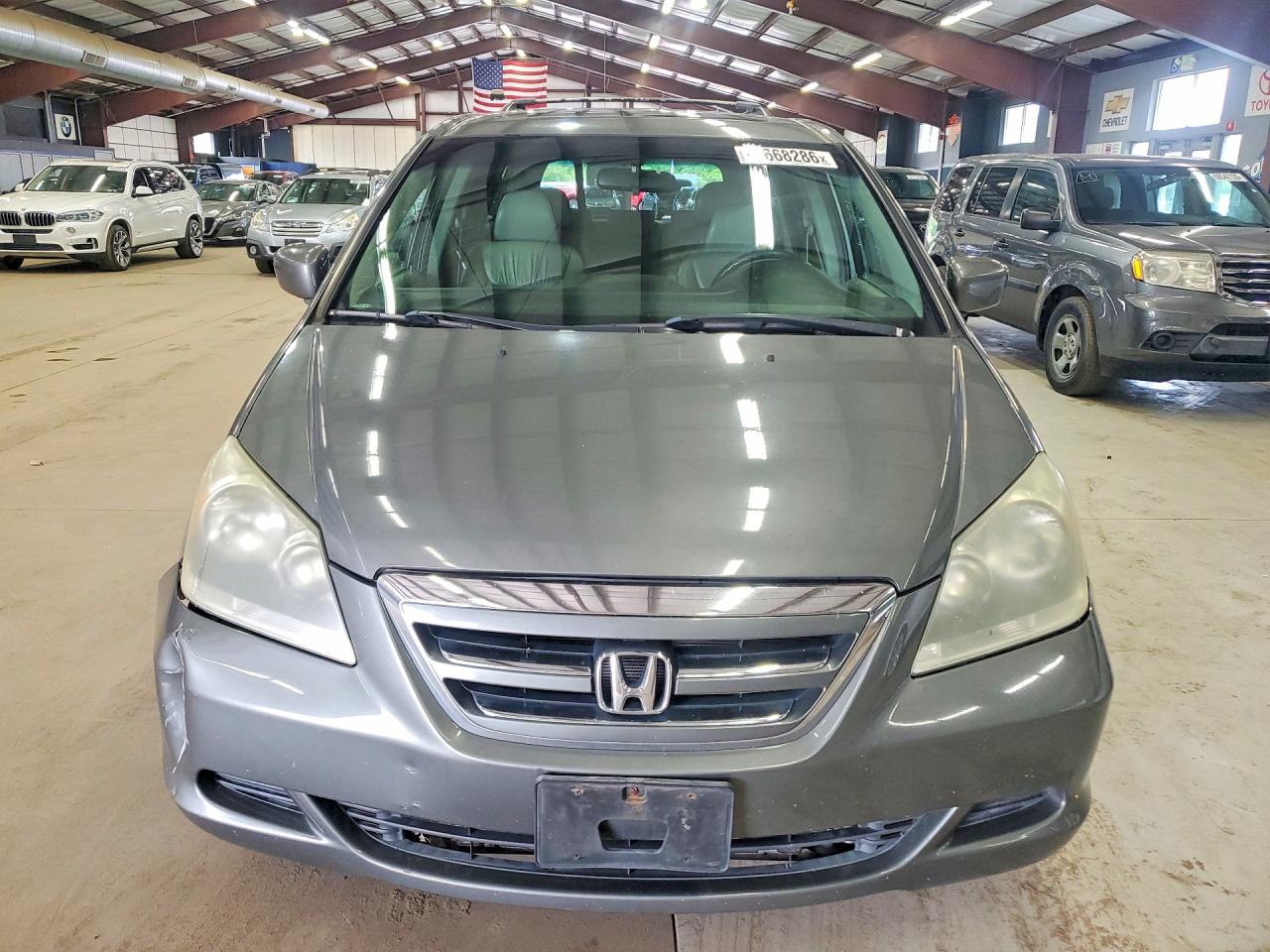 2007 Honda Odyssey Exl Gray vin: 5FNRL38737B066006