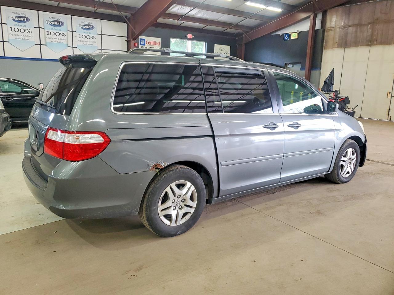 2007 Honda Odyssey Exl Gray vin: 5FNRL38737B066006