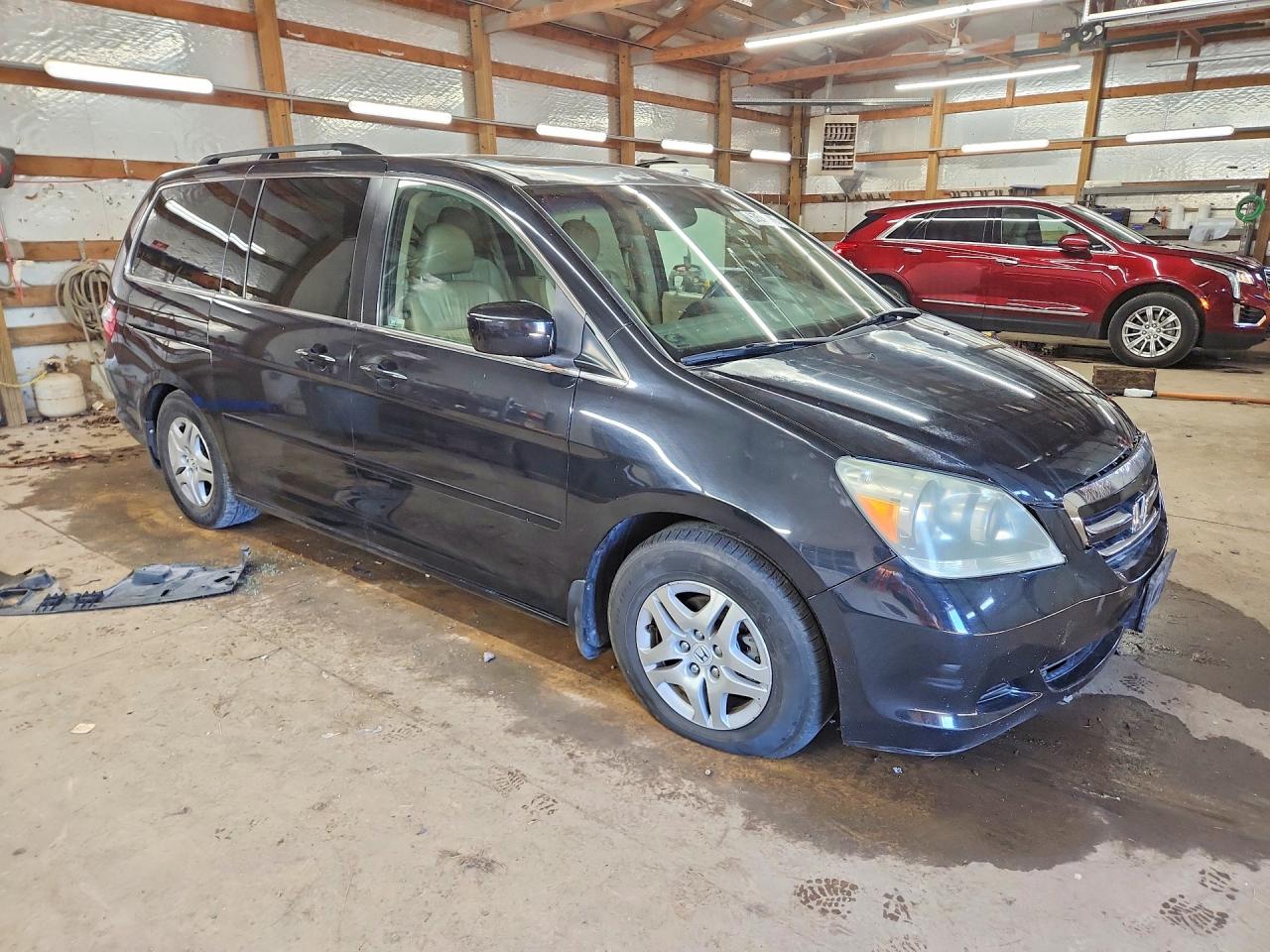 2007 Honda Odyssey Exl Черный vin: 5FNRL38737B091097