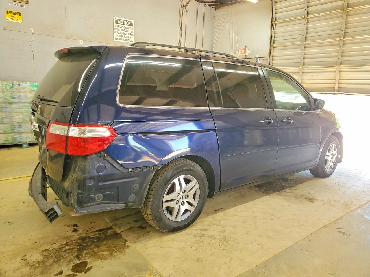 2007 Honda Oddesey Blue vin: 5FNRL38737B097725
