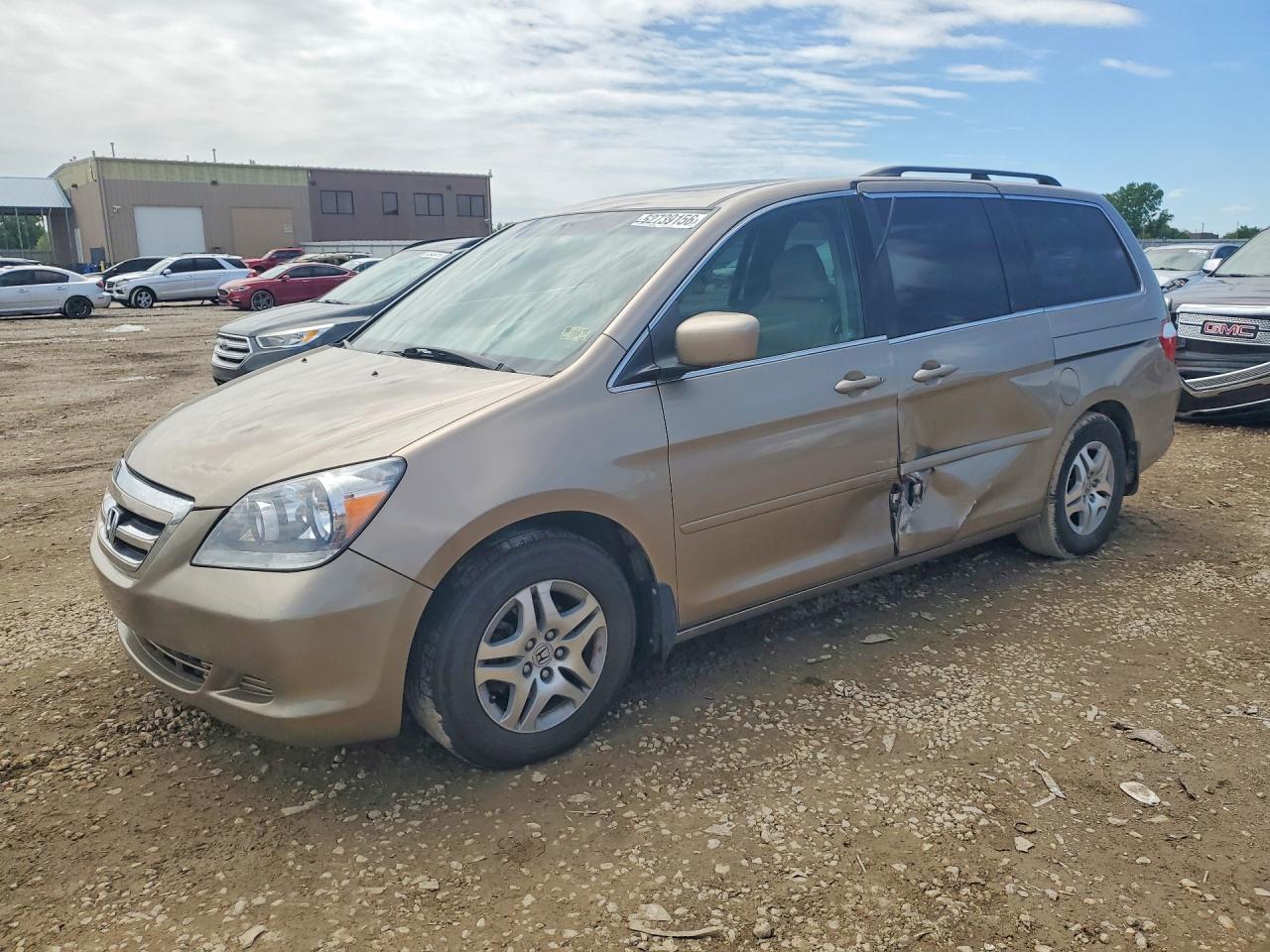 2007 Honda Odyssey Exl Tan vin: 5FNRL38737B111204