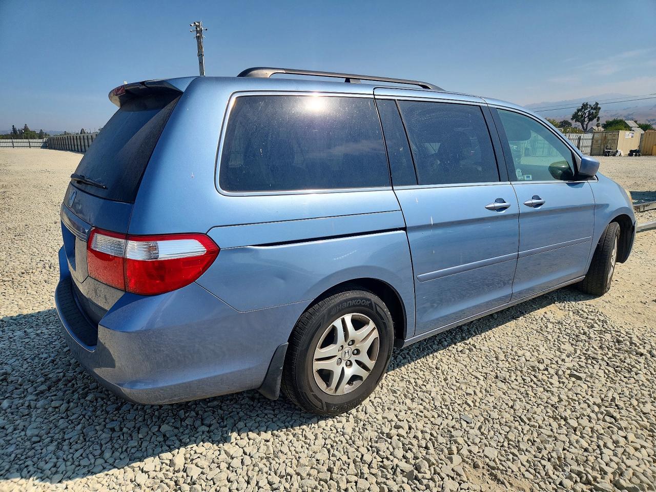 2007 Honda Odyssey Exl Blue vin: 5FNRL38737B121599