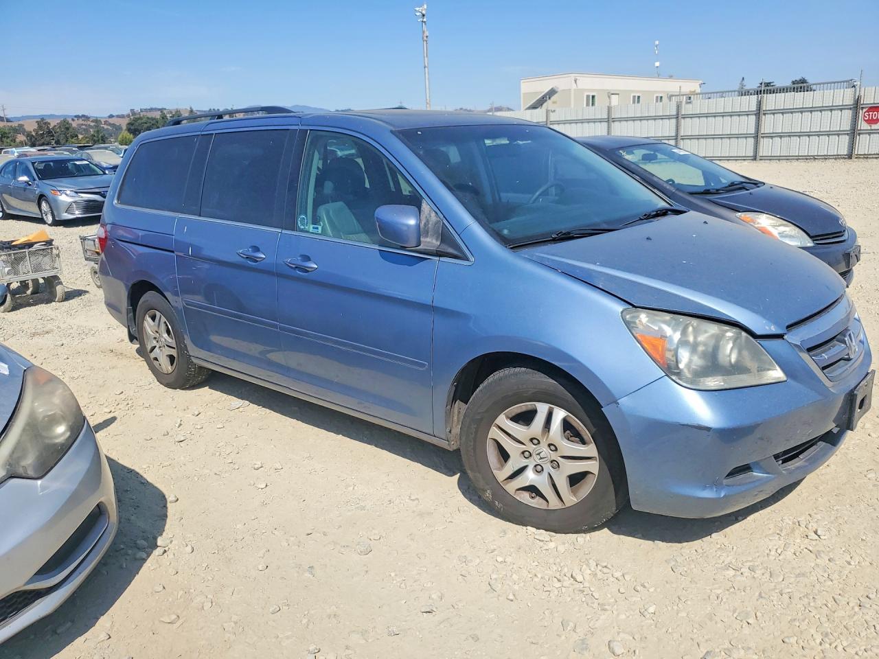 2007 Honda Odyssey Exl Blue vin: 5FNRL38737B121599