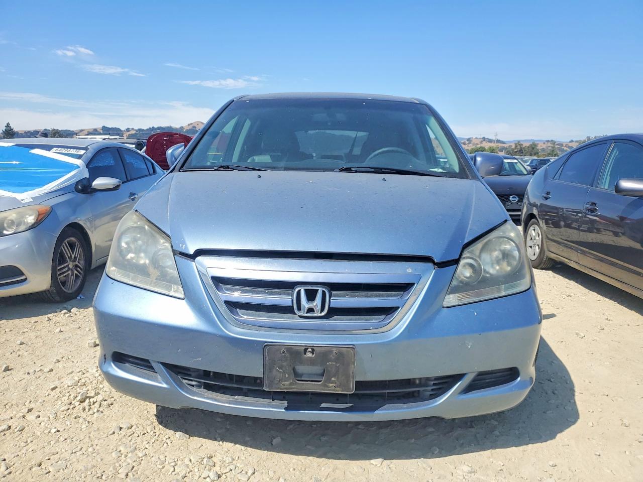2007 Honda Odyssey Exl Blue vin: 5FNRL38737B121599