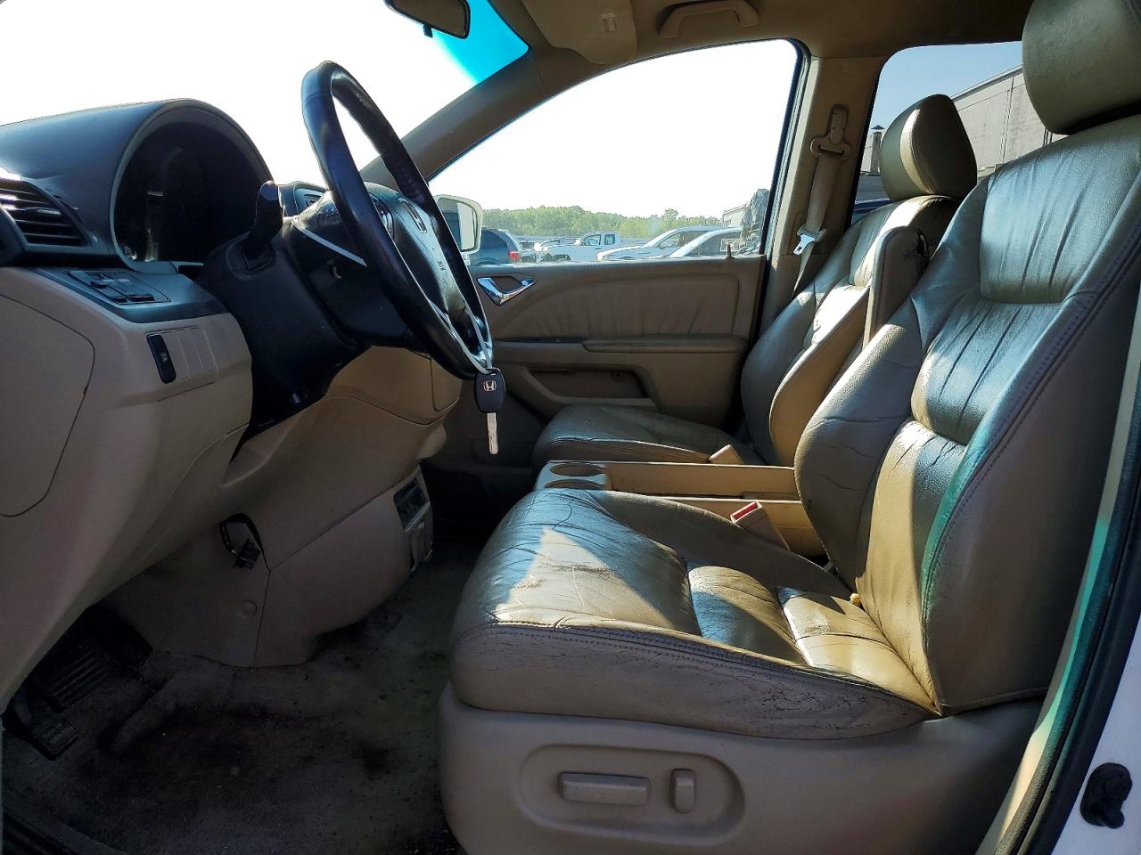 2007 Honda Odyssey Exl White vin: 5FNRL38737B137480