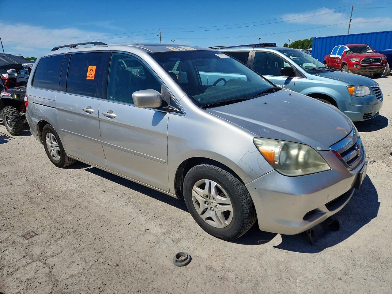 2007 Honda Odyssey Exl Gray vin: 5FNRL38737B141321