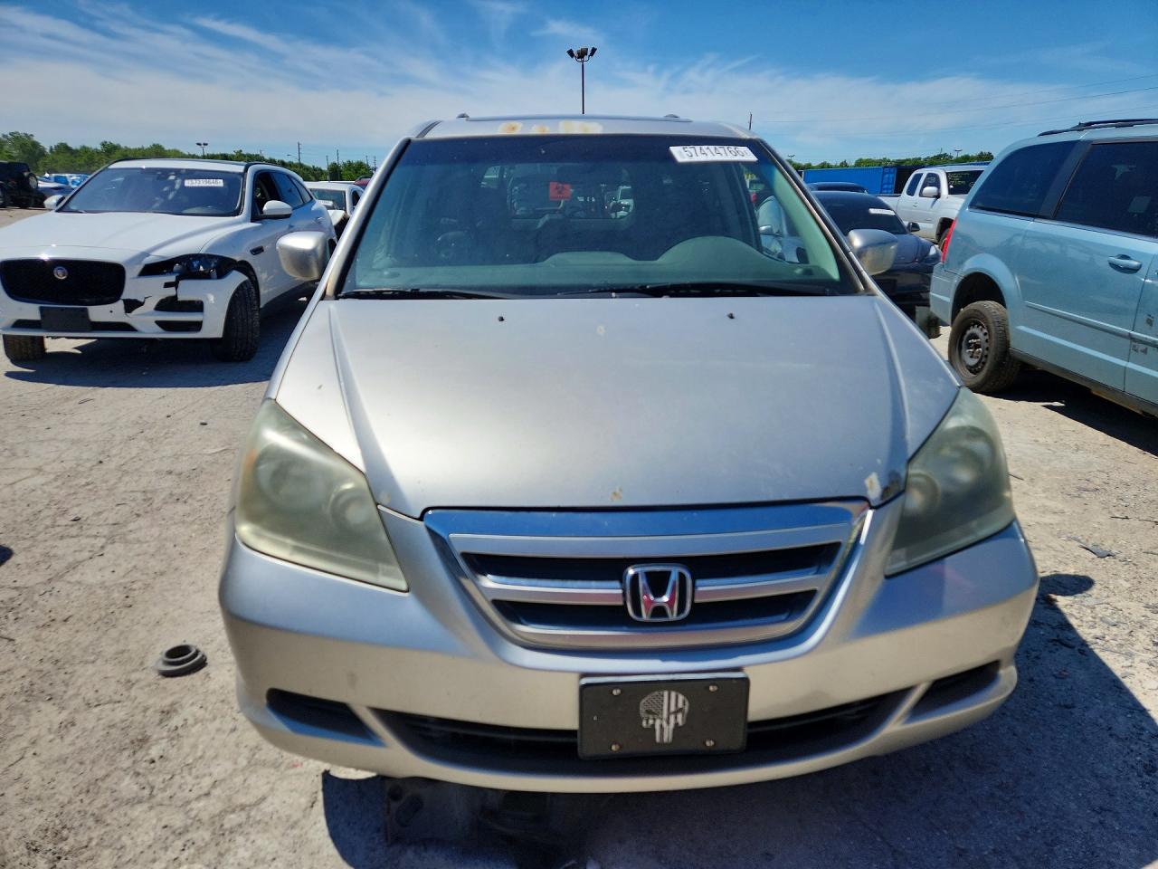 2007 Honda Odyssey Exl Gray vin: 5FNRL38737B141321