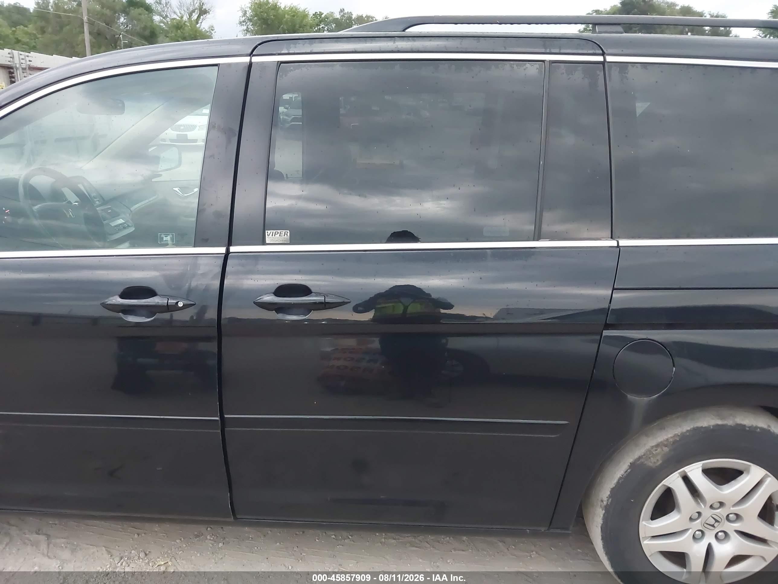 2007 Honda Odyssey Ex-l Black vin: 5FNRL38737B143442