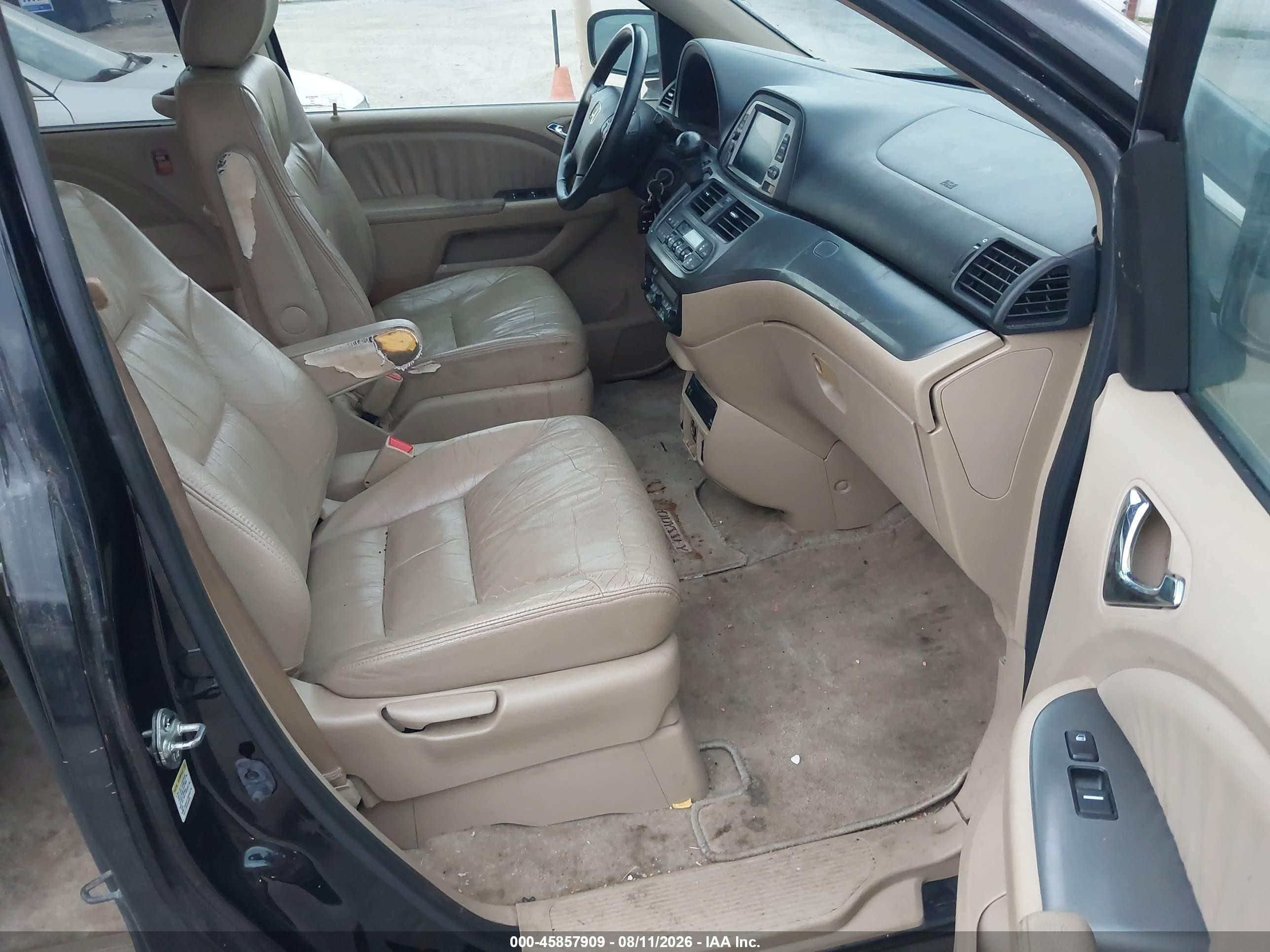 2007 Honda Odyssey Ex-l Black vin: 5FNRL38737B143442