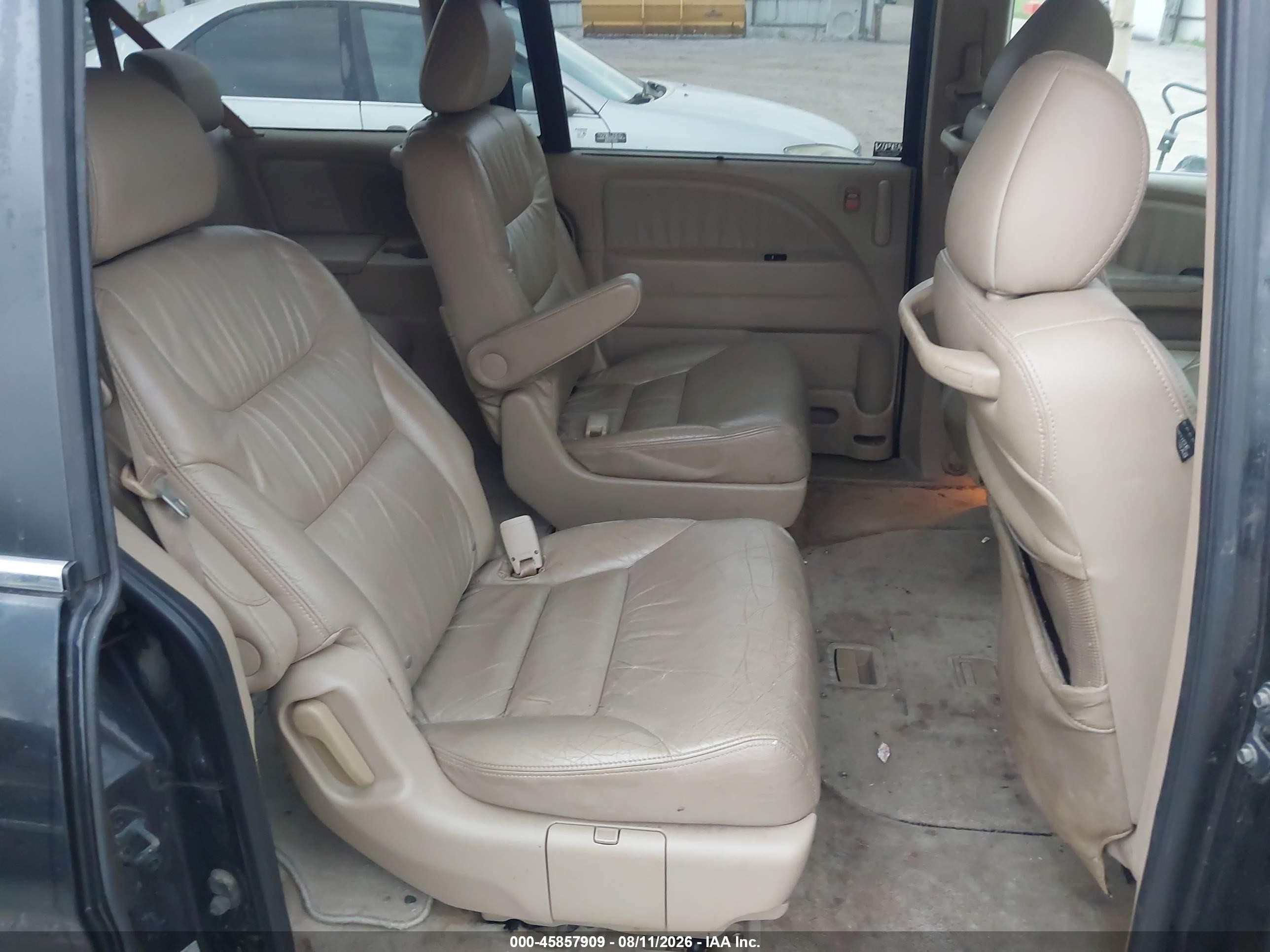 2007 Honda Odyssey Ex-l Black vin: 5FNRL38737B143442