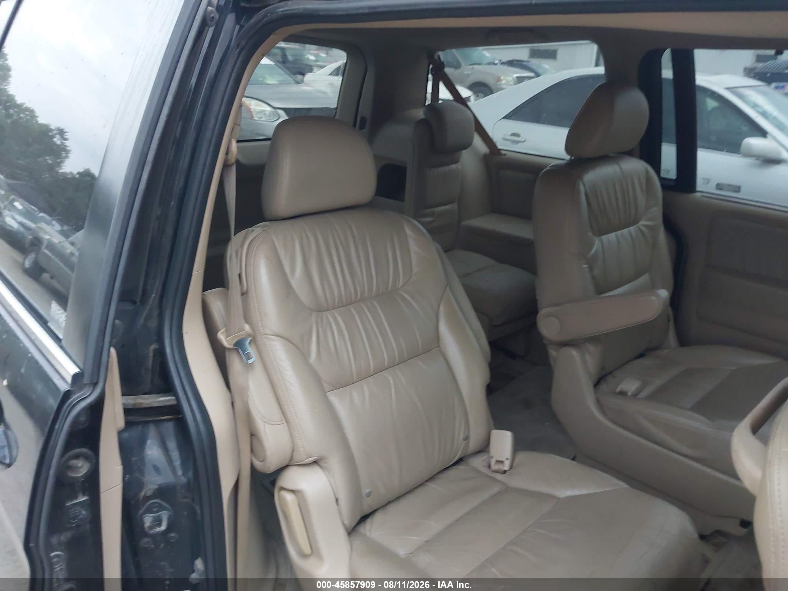 2007 Honda Odyssey Ex-l Black vin: 5FNRL38737B143442