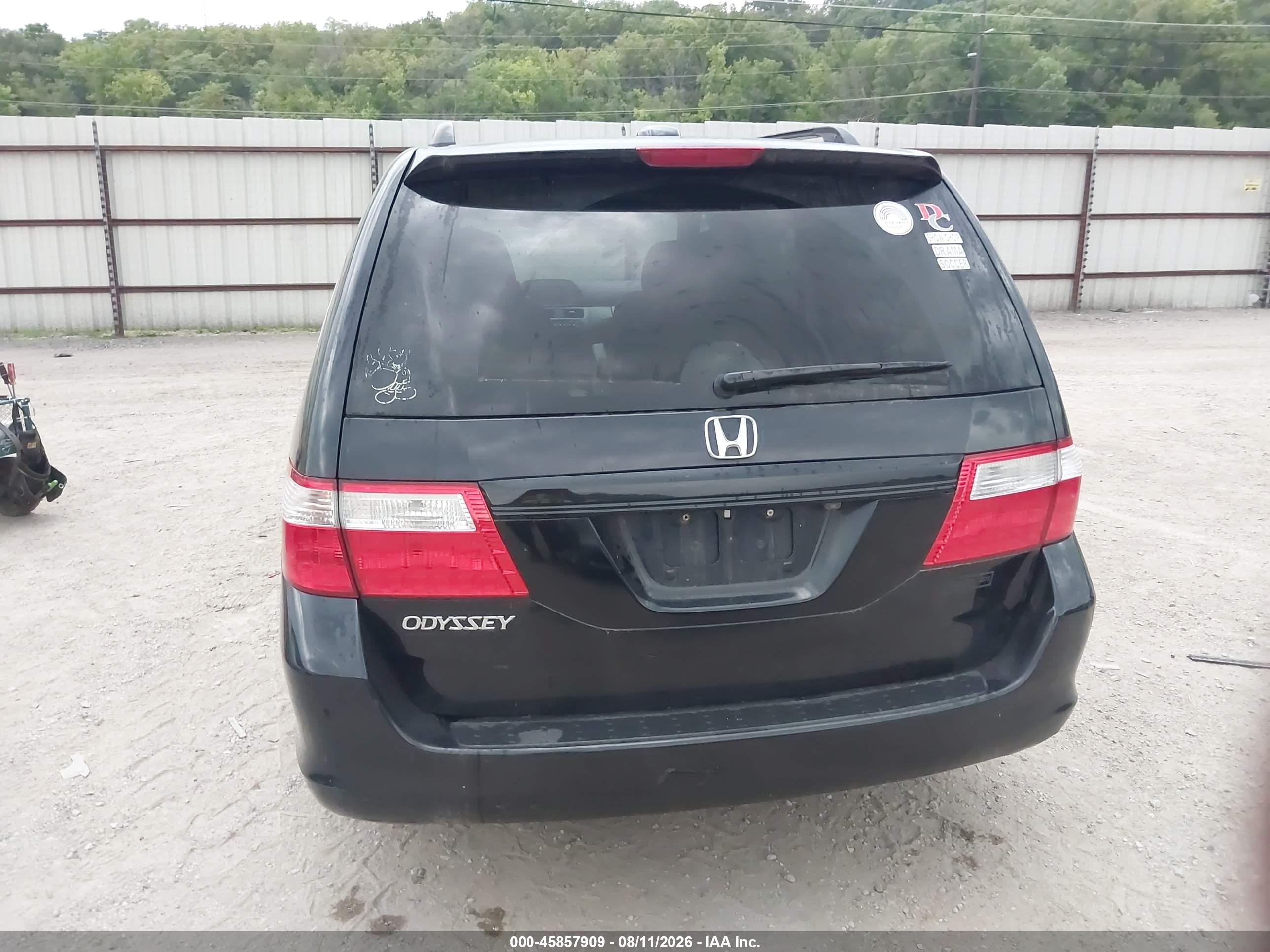 2007 Honda Odyssey Ex-l Black vin: 5FNRL38737B143442