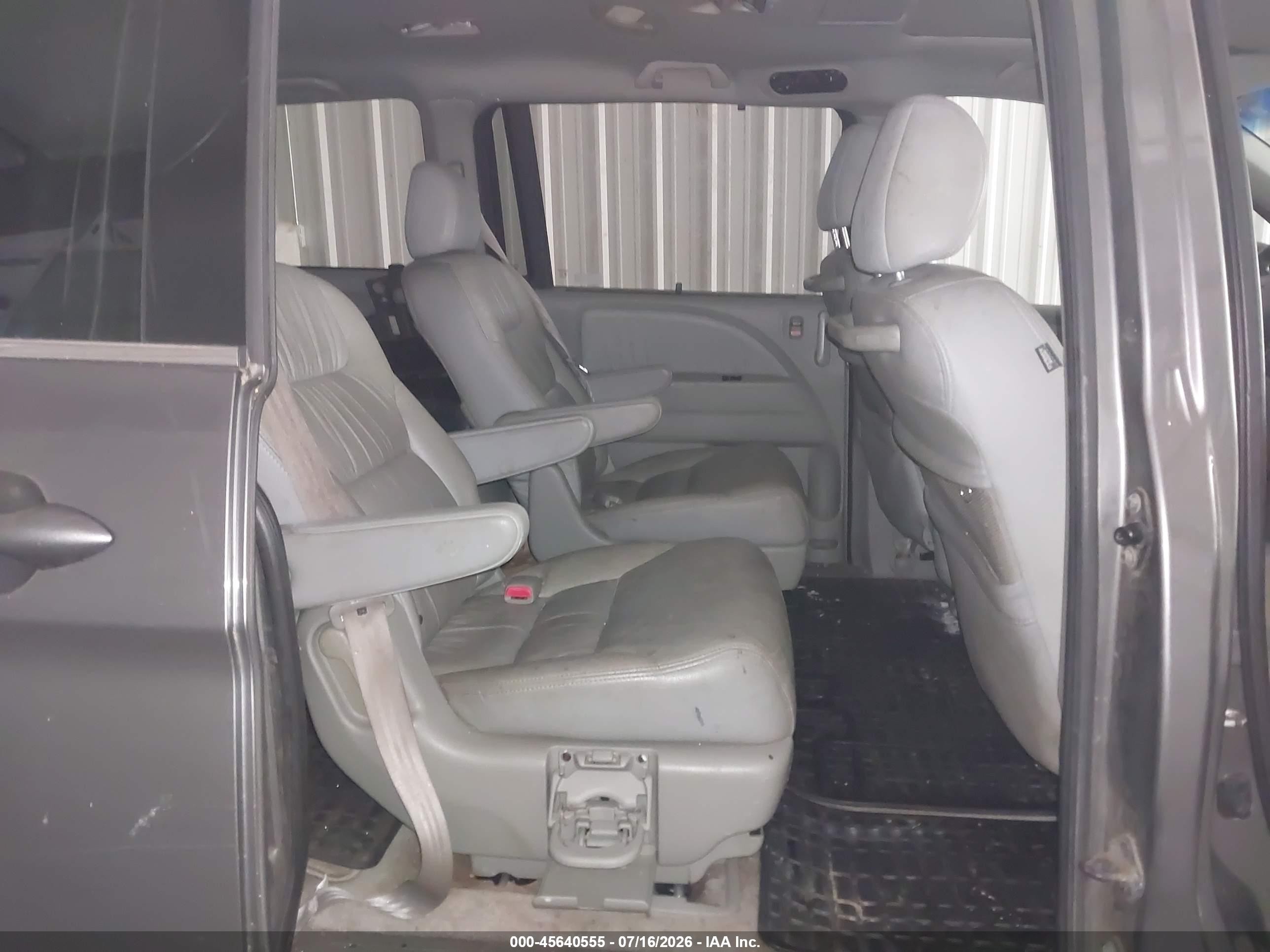 2007 Honda Odyssey Ex-l Gray vin: 5FNRL38737B407002