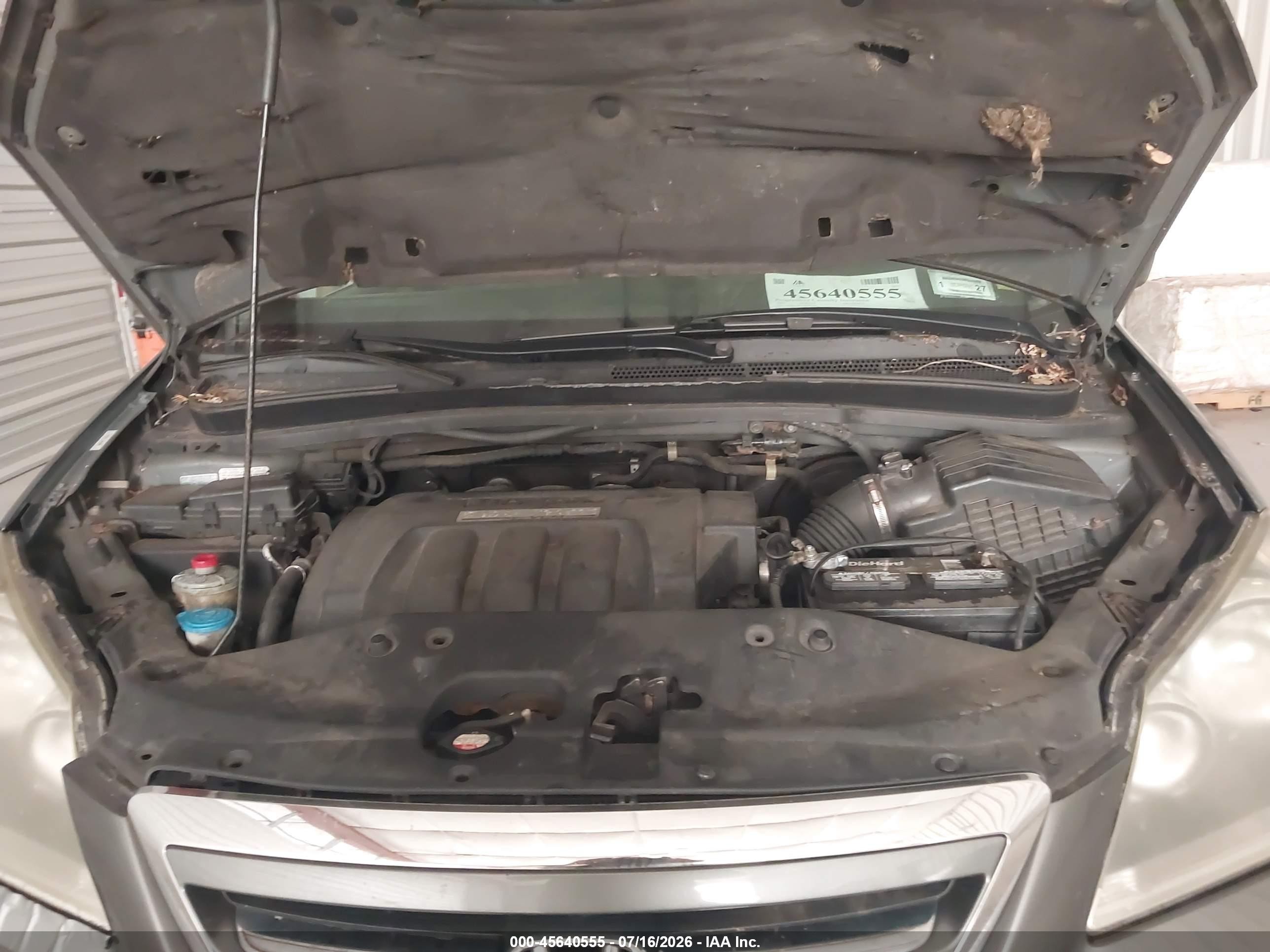 2007 Honda Odyssey Ex-l Gray vin: 5FNRL38737B407002