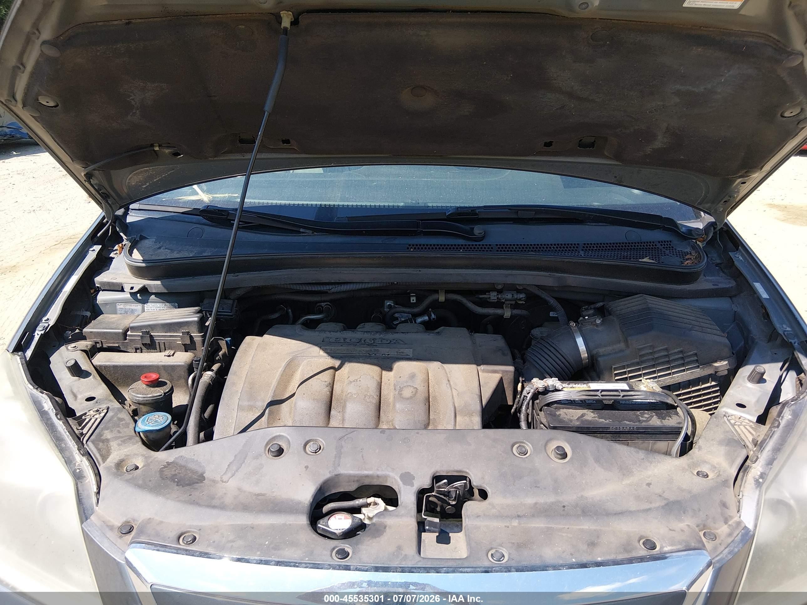 2007 Honda Odyssey Ex-l Gray vin: 5FNRL38737B423250