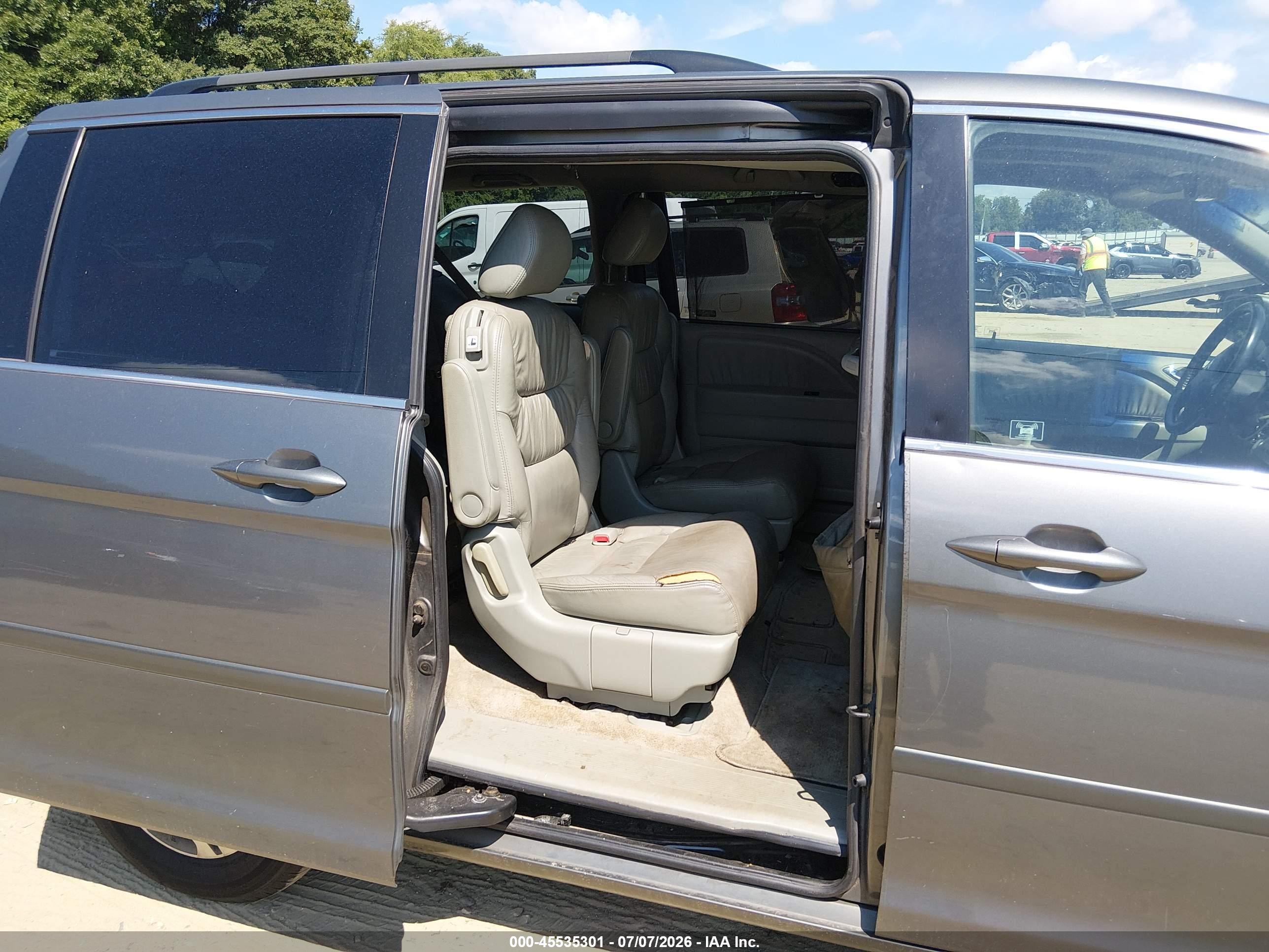 2007 Honda Odyssey Ex-l Gray vin: 5FNRL38737B423250
