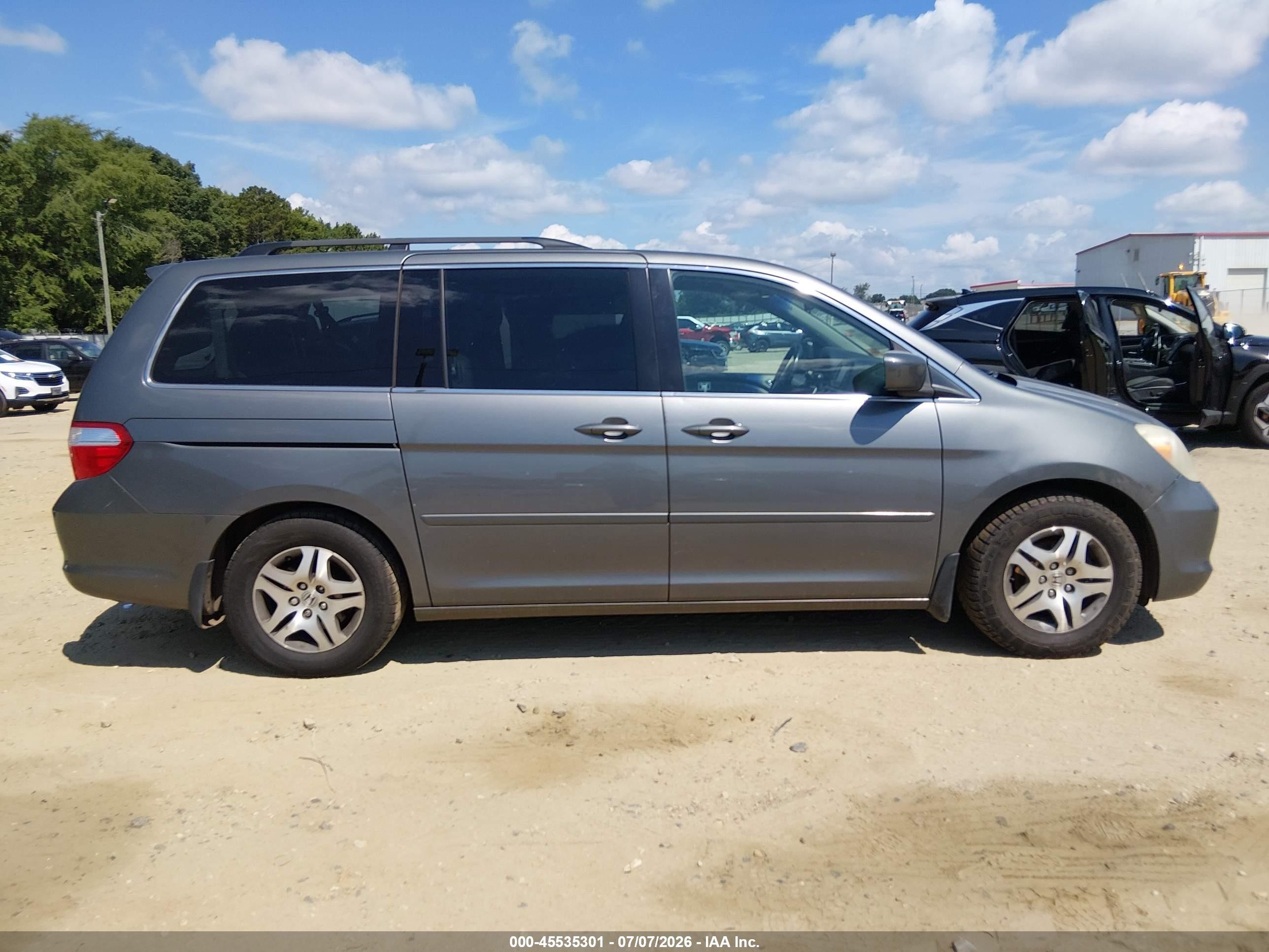 2007 Honda Odyssey Ex-l Gray vin: 5FNRL38737B423250