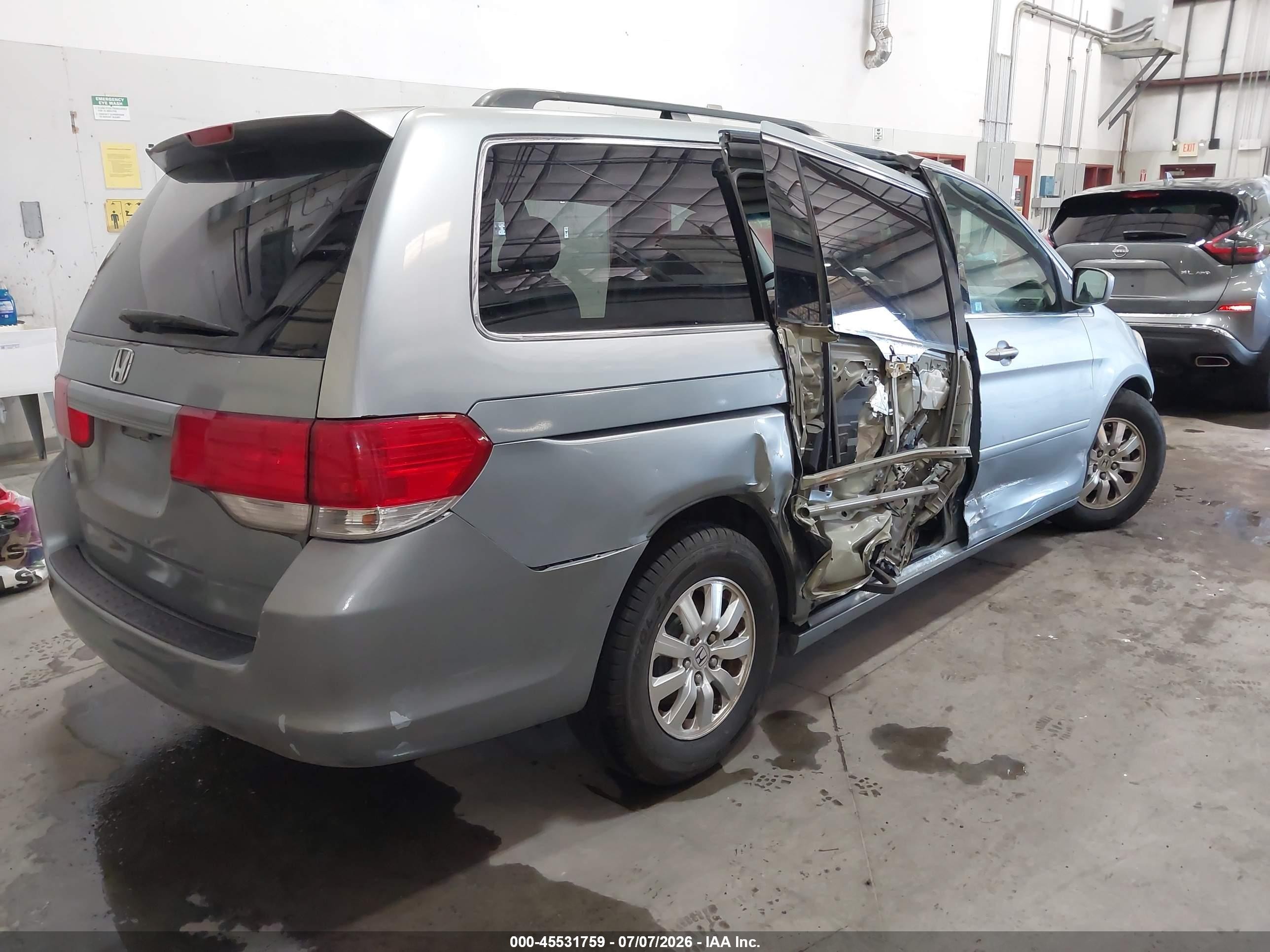 2008 Honda Odyssey Ex-l Gray vin: 5FNRL38738B010052