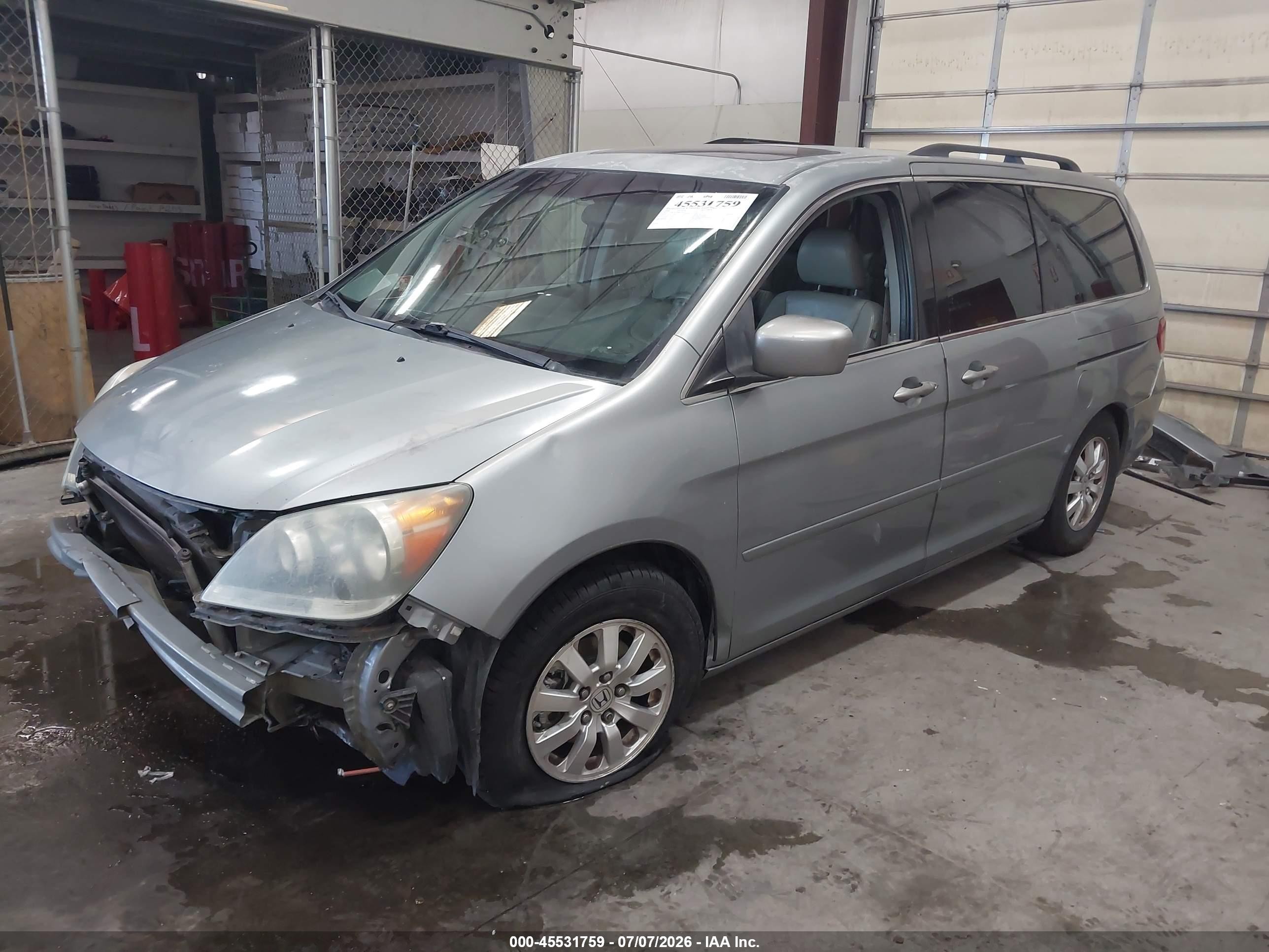 2008 Honda Odyssey Ex-l Gray vin: 5FNRL38738B010052