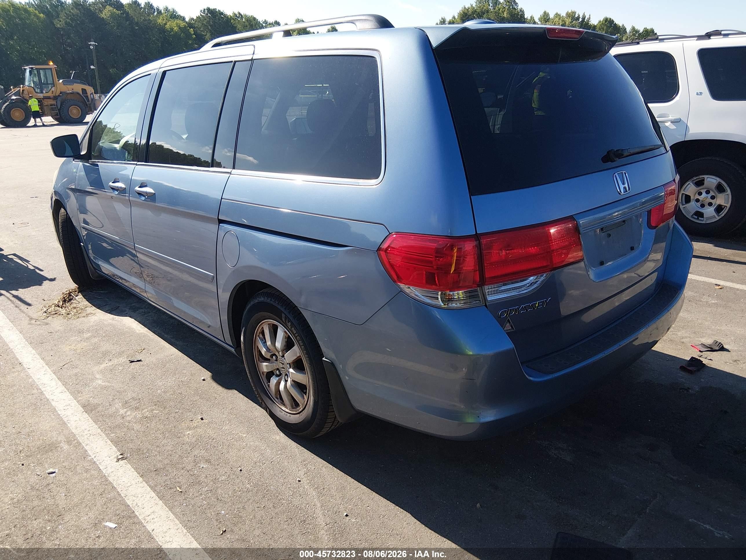 2008 Honda Odyssey Ex-l Blue vin: 5FNRL38738B025294