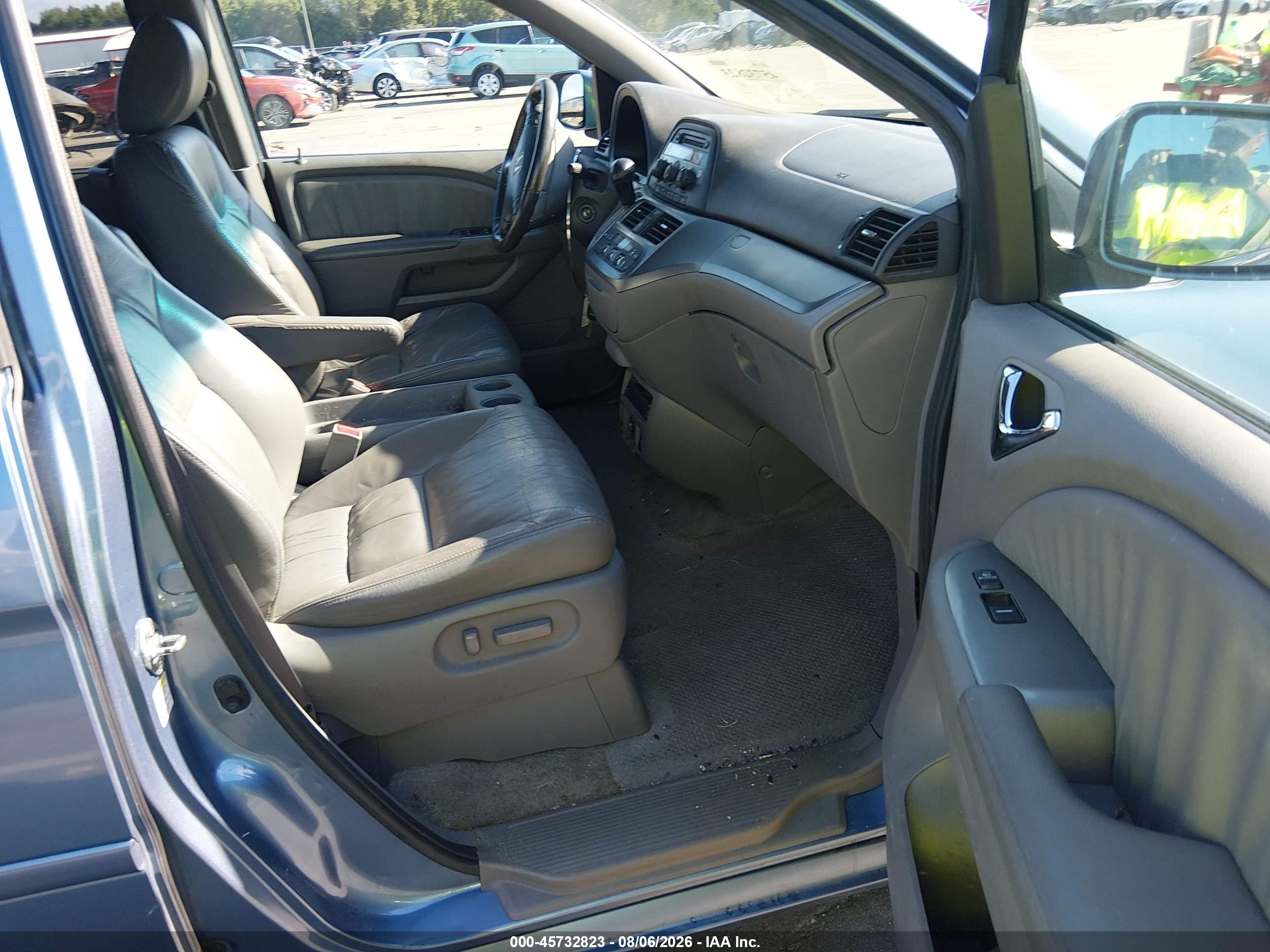 2008 Honda Odyssey Ex-l Blue vin: 5FNRL38738B025294