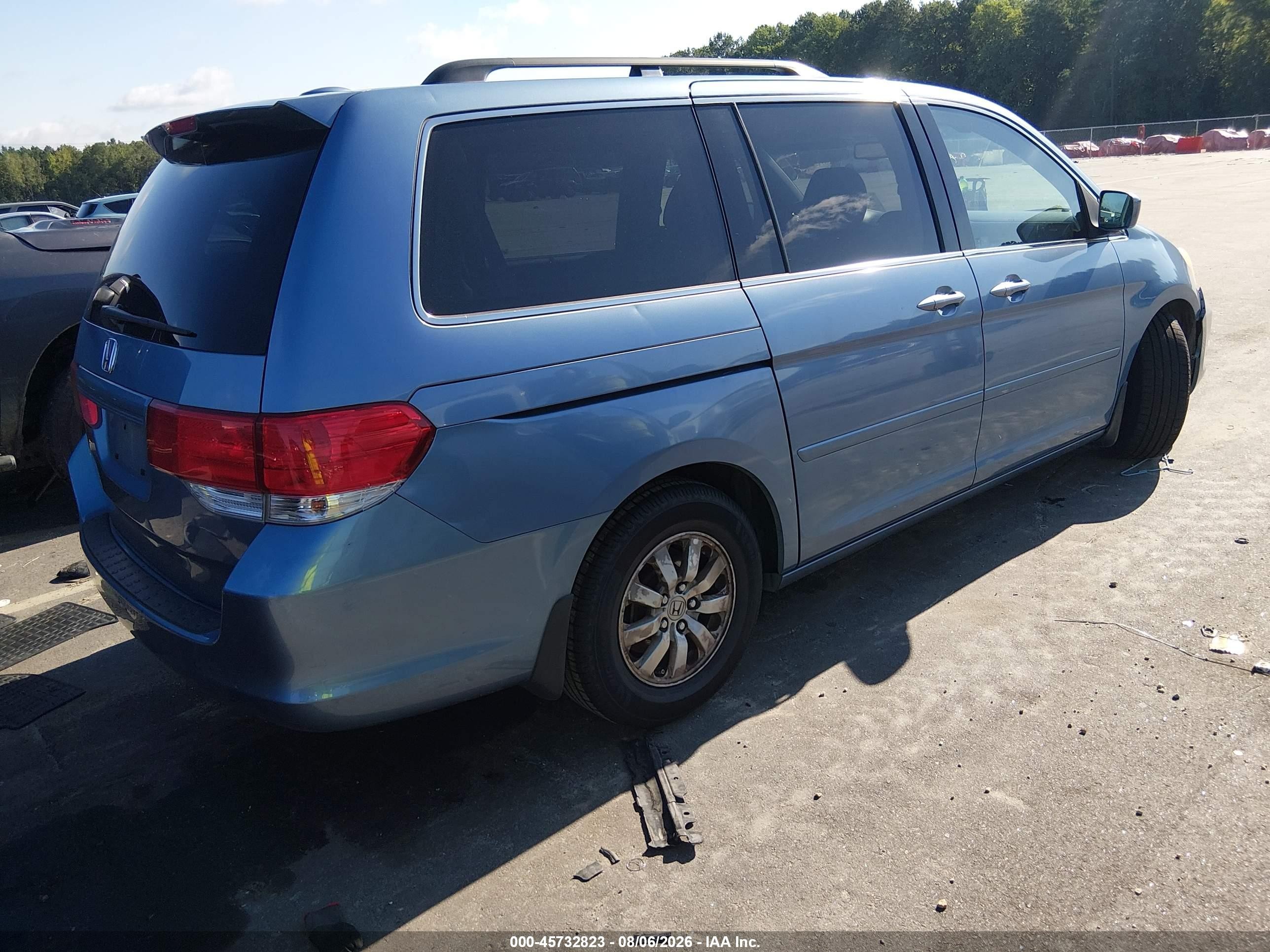 2008 Honda Odyssey Ex-l Blue vin: 5FNRL38738B025294